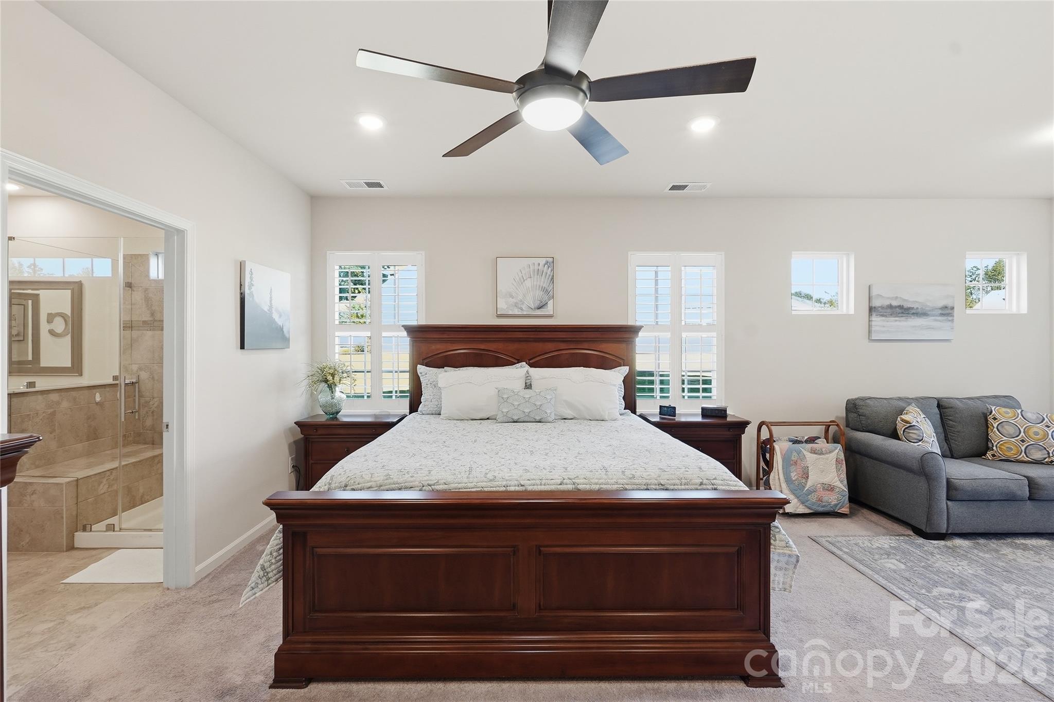 Upgraded lighting in primary - 3162 Windhaven Lane, Tega Cay