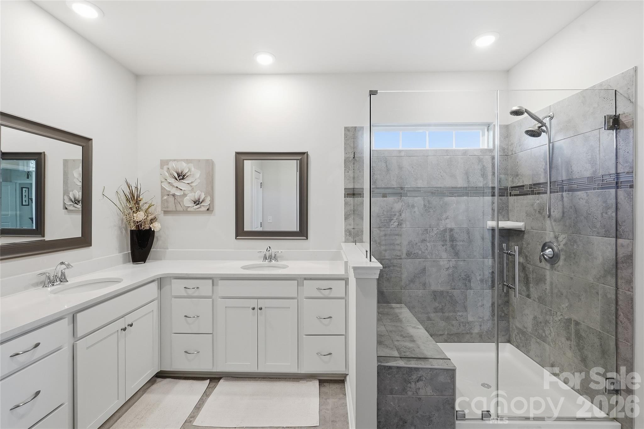 Primary luxurious spa-like bathroom - 3162 Windhaven Lane, Tega Cay