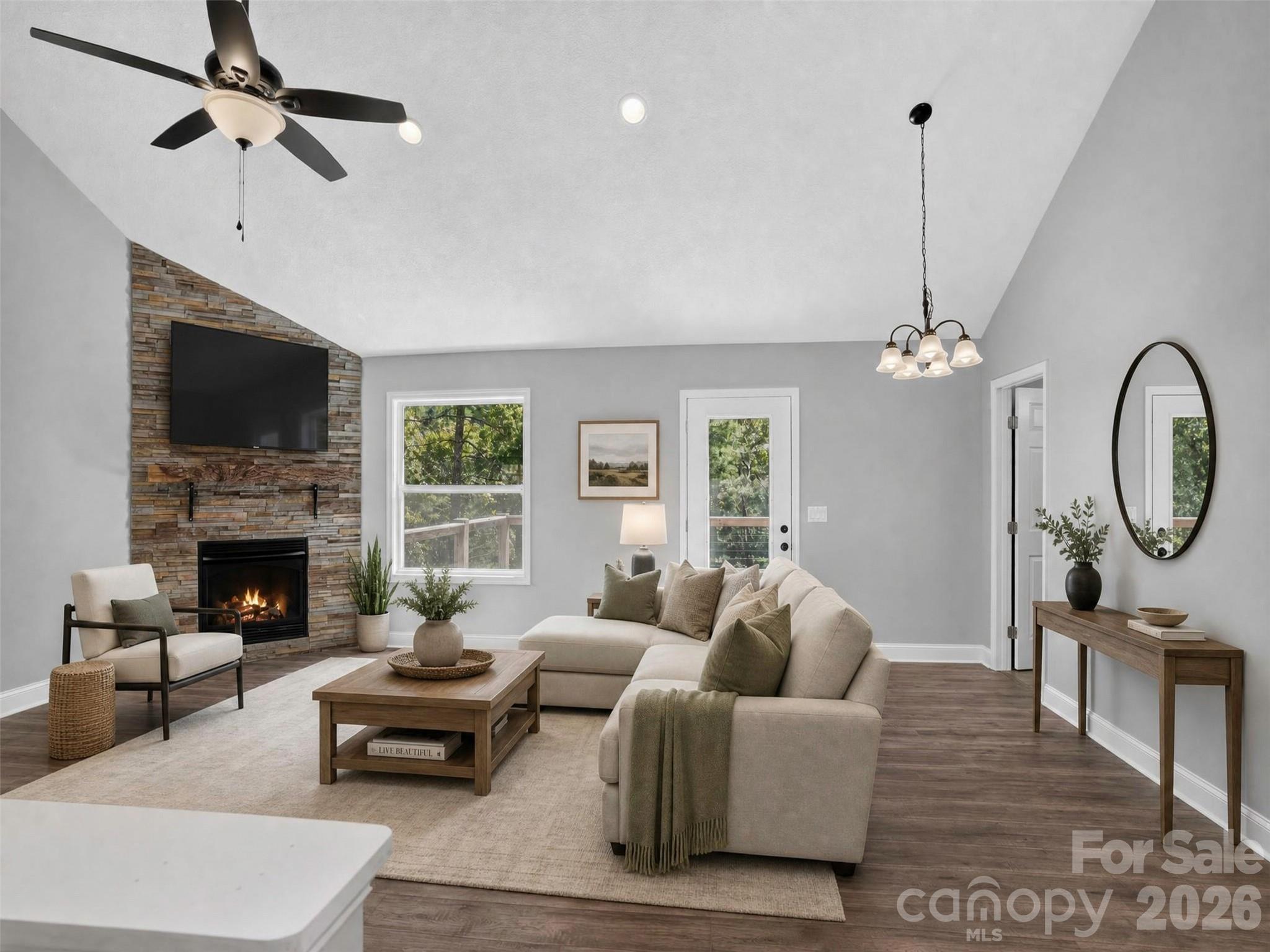 Virtually Staged - 594 McMillan Drive, Hendersonville