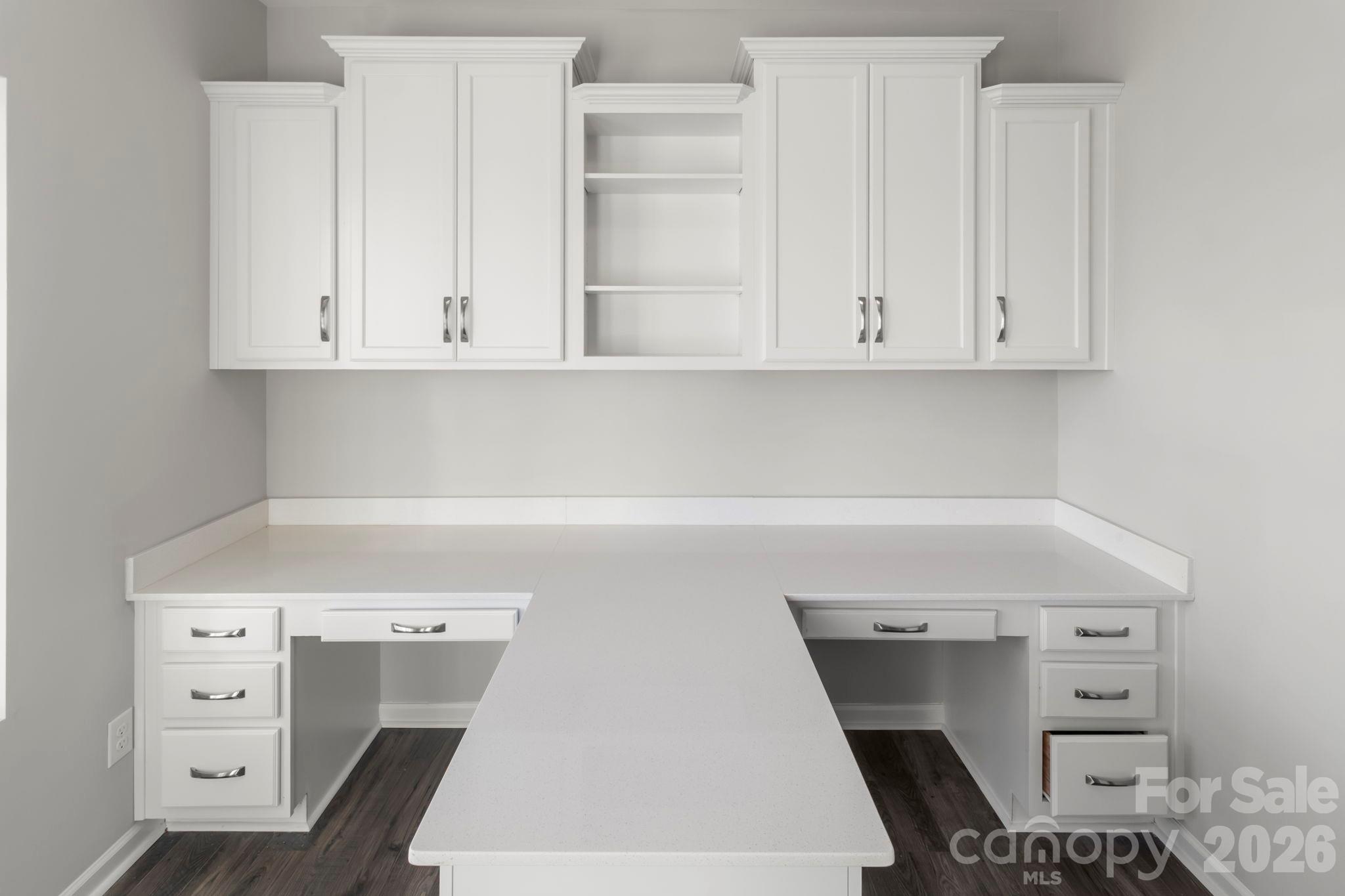Built in desks and work area in study/office - 1023 Freeman View Drive, Albemarle