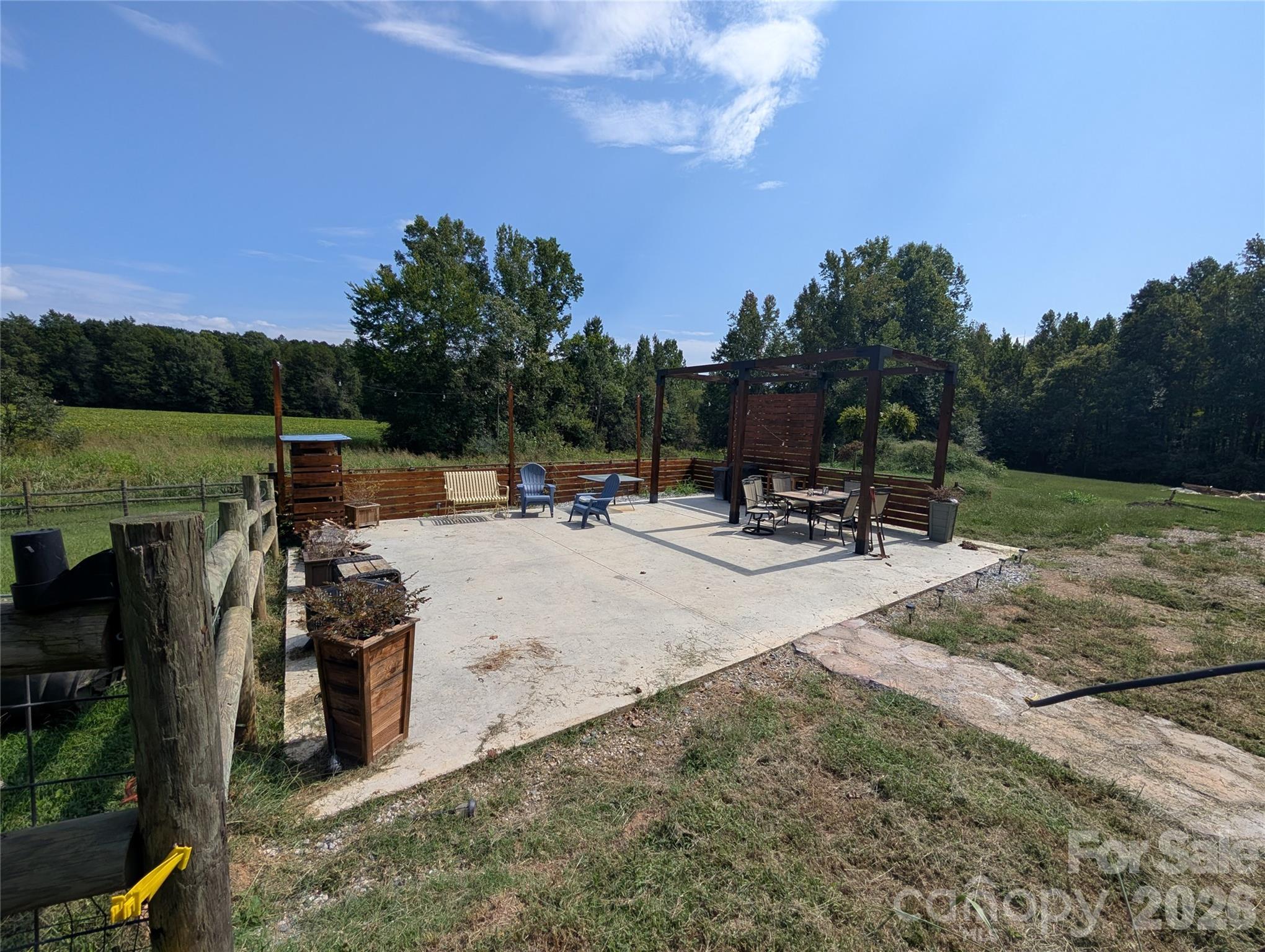 new concrete area - 2955 Sherrills Ford Road, Salisbury