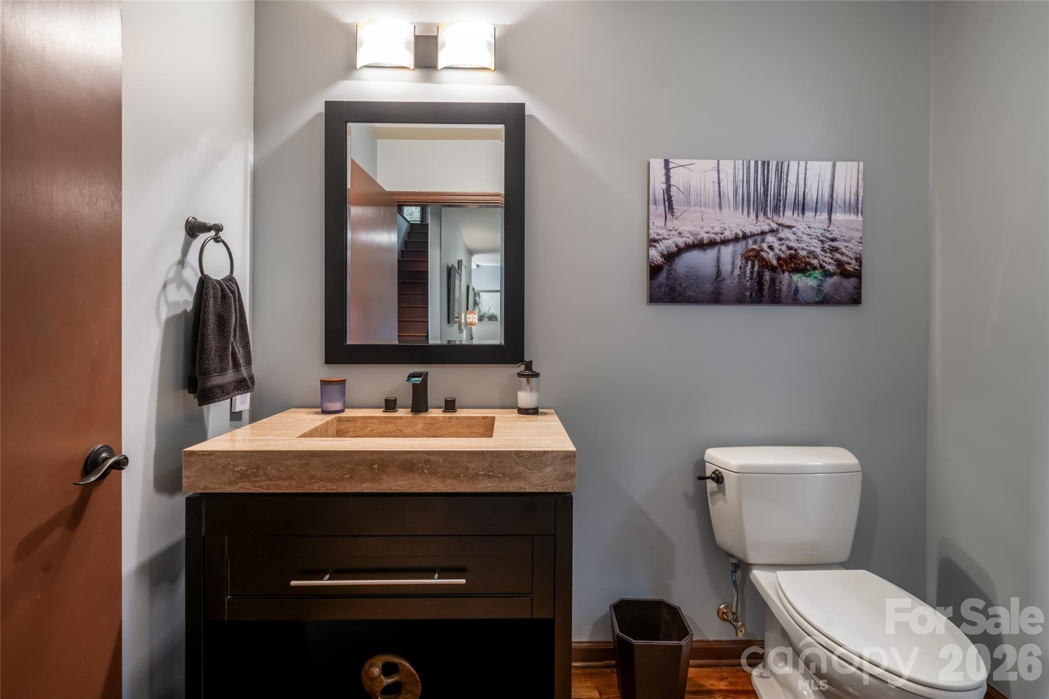 Powder room - 364 Lynn Cove Road, Asheville