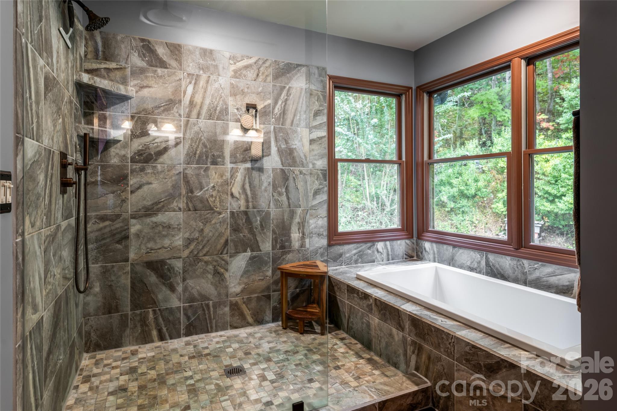 Separate tub and shower - 364 Lynn Cove Road, Asheville