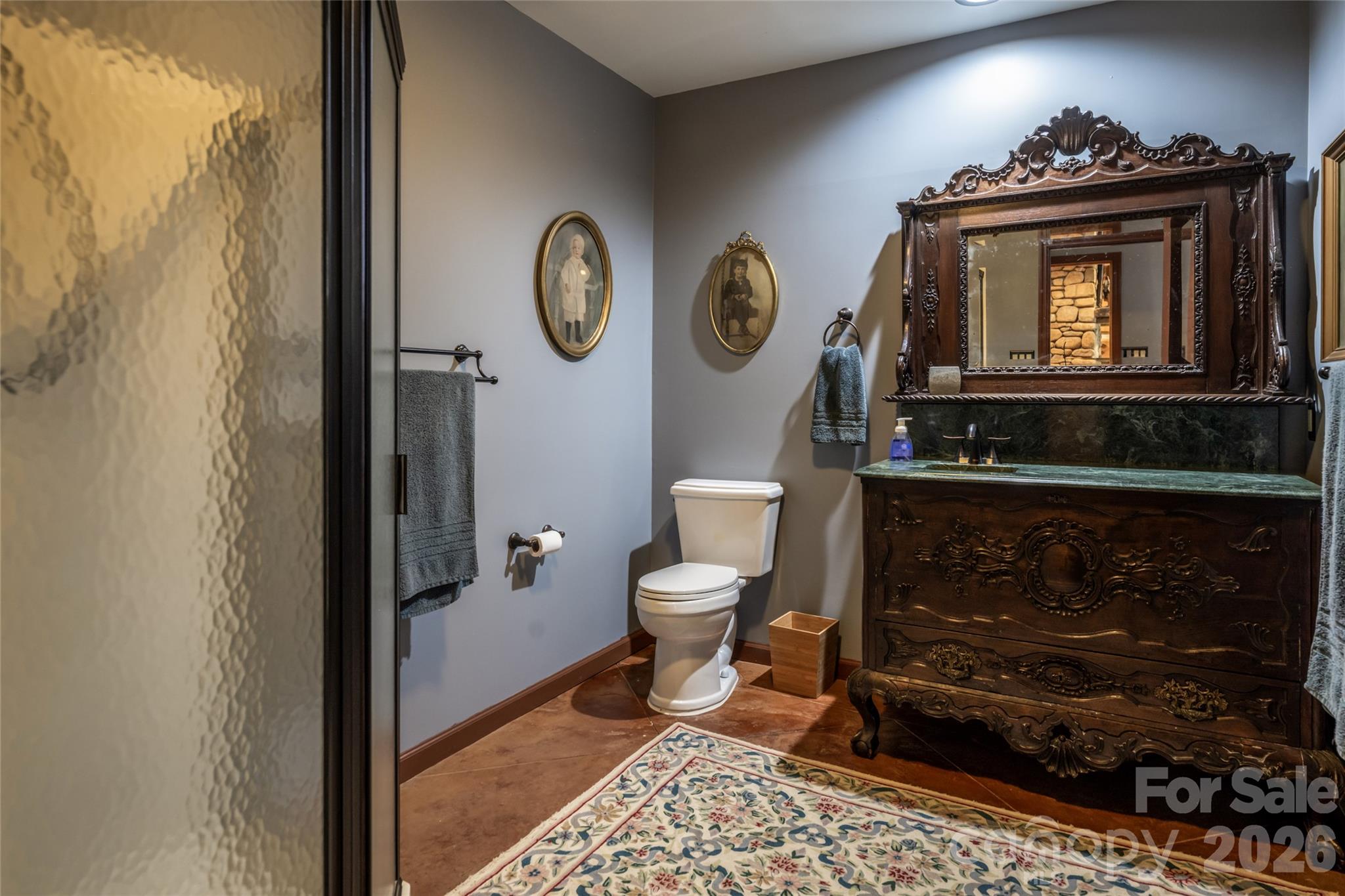 Ensuite guest bath - 364 Lynn Cove Road, Asheville