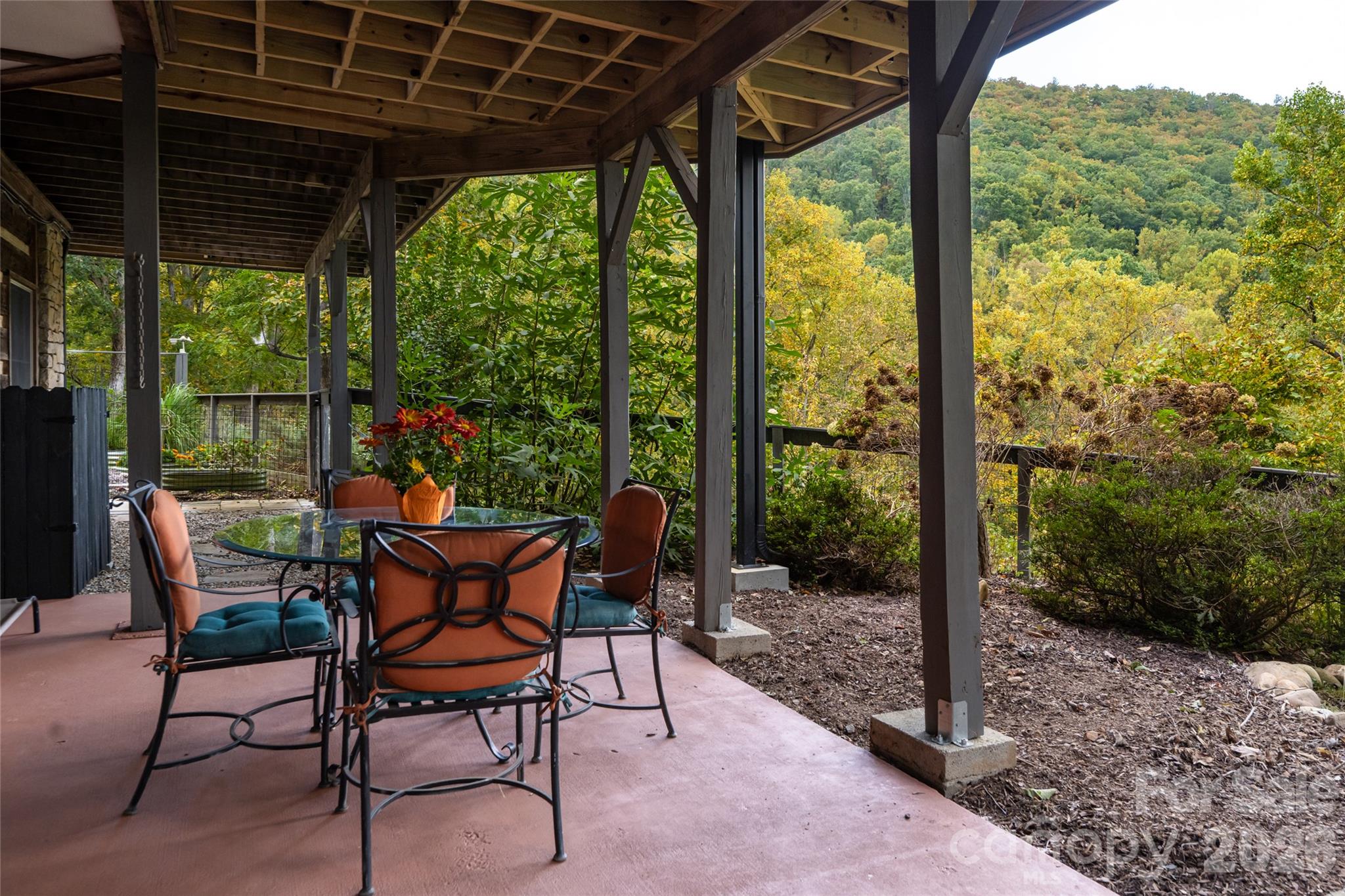 Covered patio - 364 Lynn Cove Road, Asheville