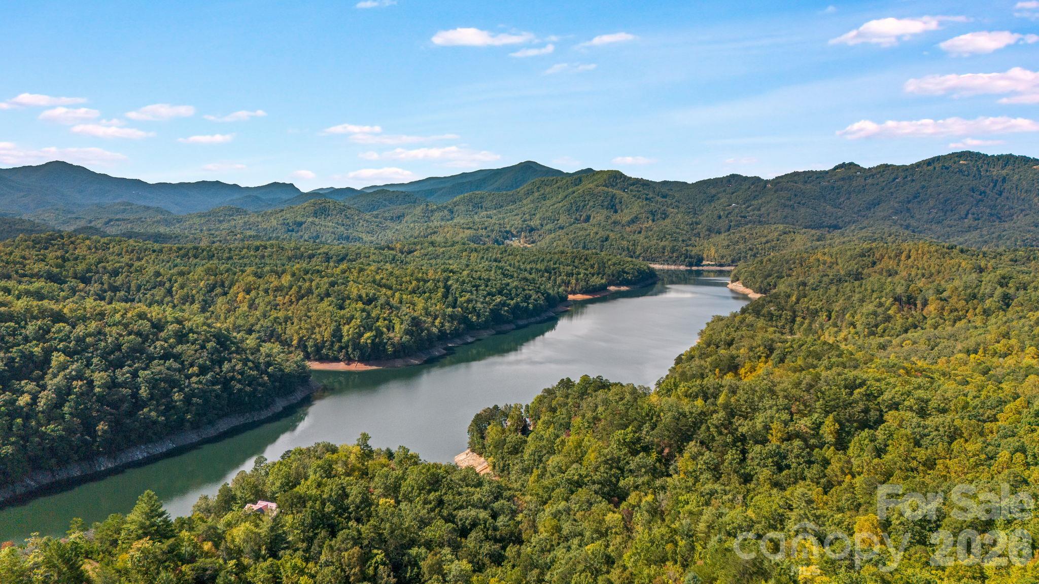 Aerial View of Lake Fontana - 28 Nantahala Ridge, Bryson City