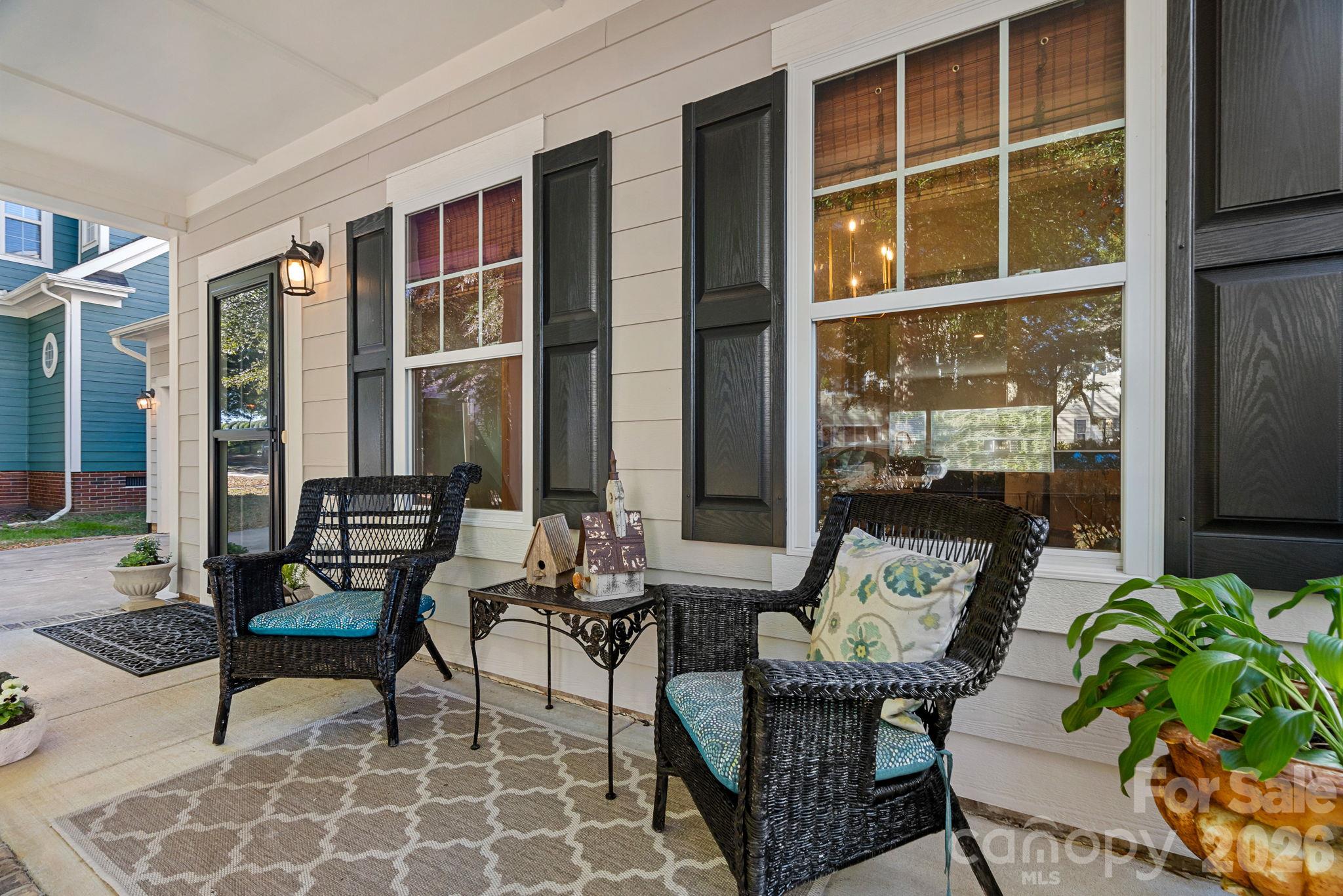 Welcoming covered front Porch - 13326 Pierre Reverdy Drive, Davidson