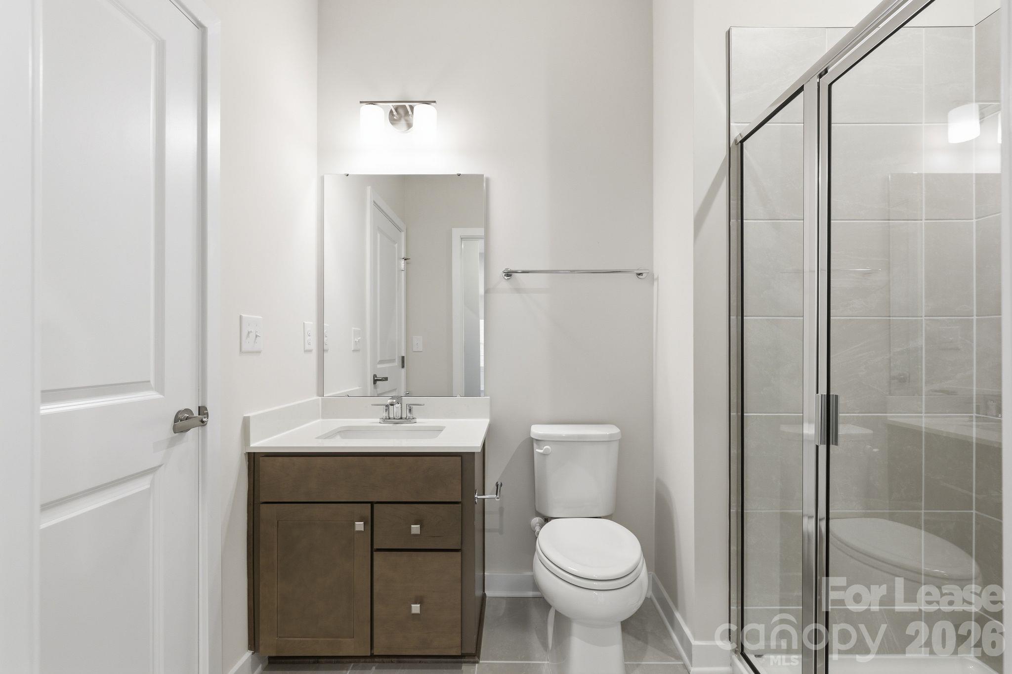 Downstairs full bath - 2036 Fernway Drive, Charlotte