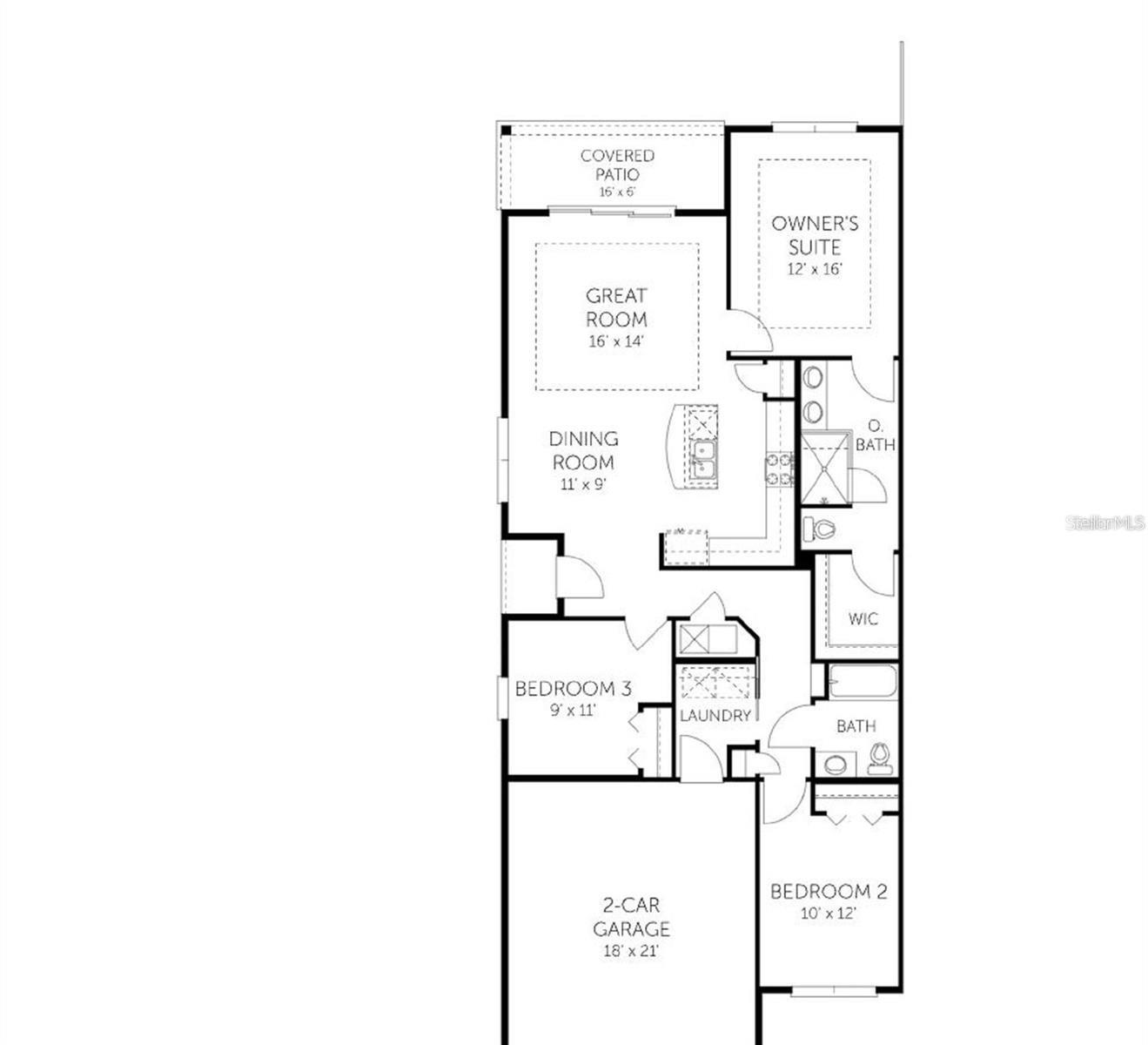 Floor plan - 9136 GULF HAVEN DR, PARRISH