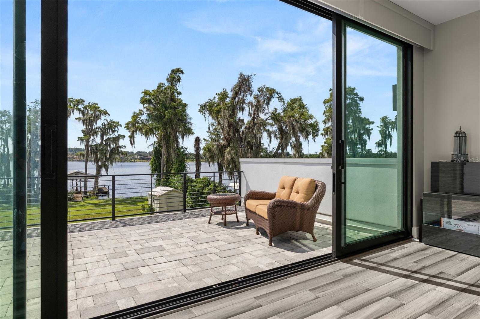 Upstairs rear balcony - 12620 S LAKE SAWYER LN, WINDERMERE