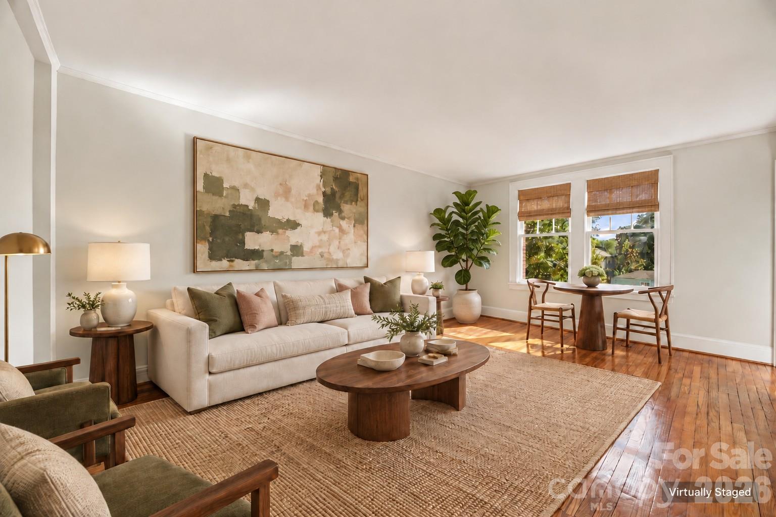 LR - Virtually Staged - 712 Louise Avenue, Charlotte