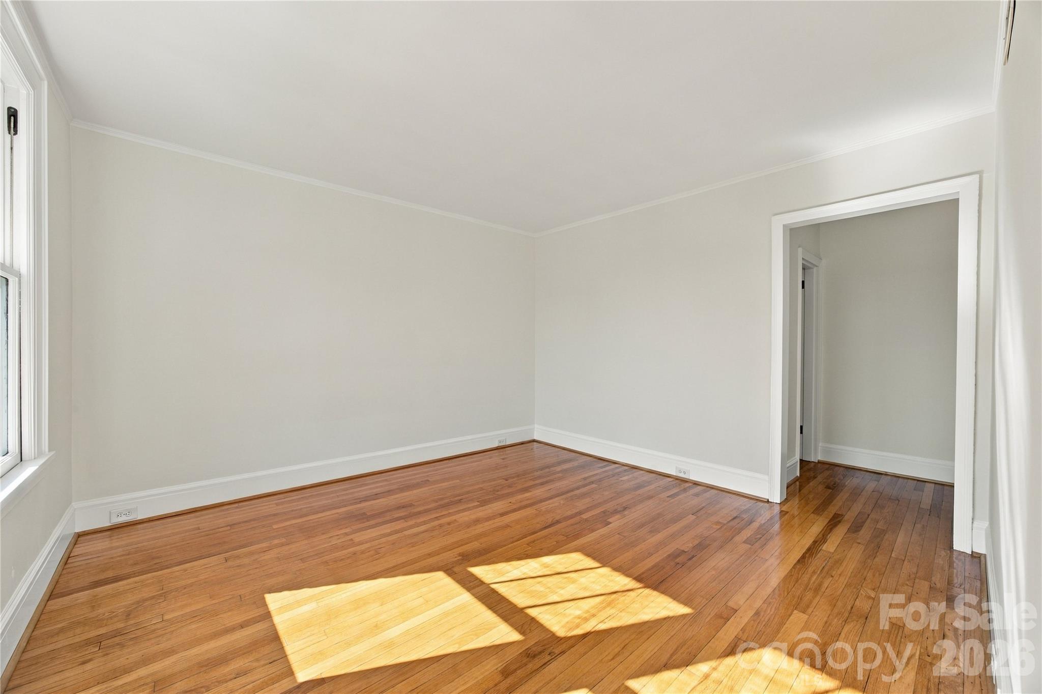 Primary Bedroom - Warm hardwoods, wonderful light, and room to exhale - welcome to your primary retreat. - 712 Louise Avenue, Charlotte