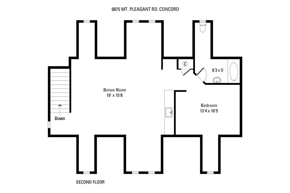 Single Family Residence at 6875 Mount Pleasant Road S, Concord, photo 45 of 46