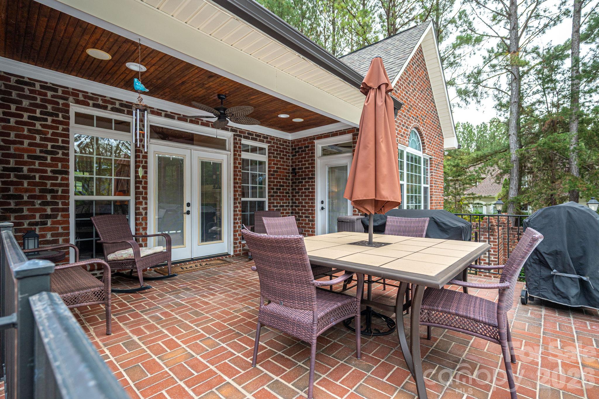 Back Porch overlooking pool - 2750 Arbor Hills Drive, Lincolnton
