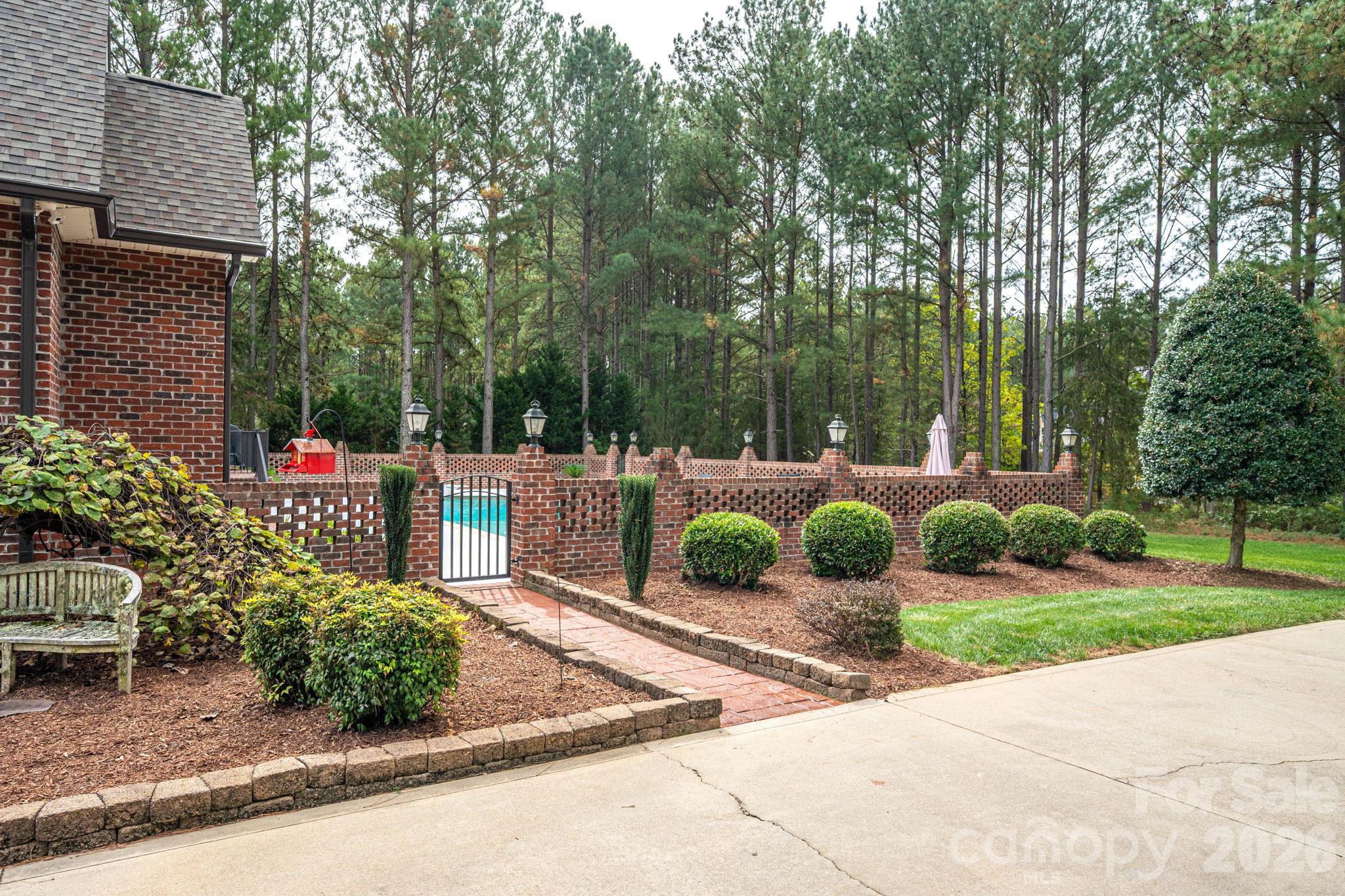 Brick Fenced Inground Pool - 2750 Arbor Hills Drive, Lincolnton
