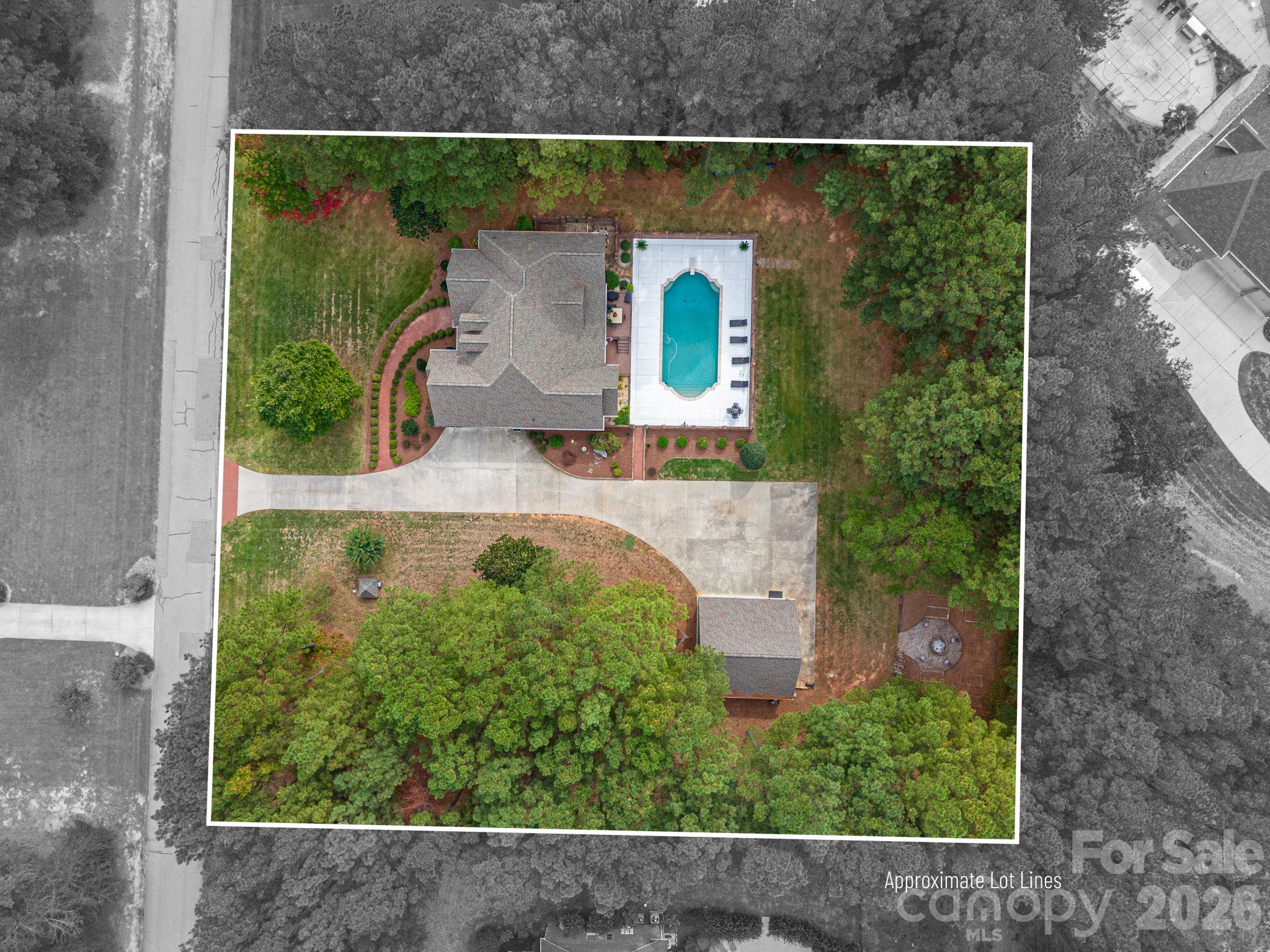 Aerial View - 2750 Arbor Hills Drive, Lincolnton