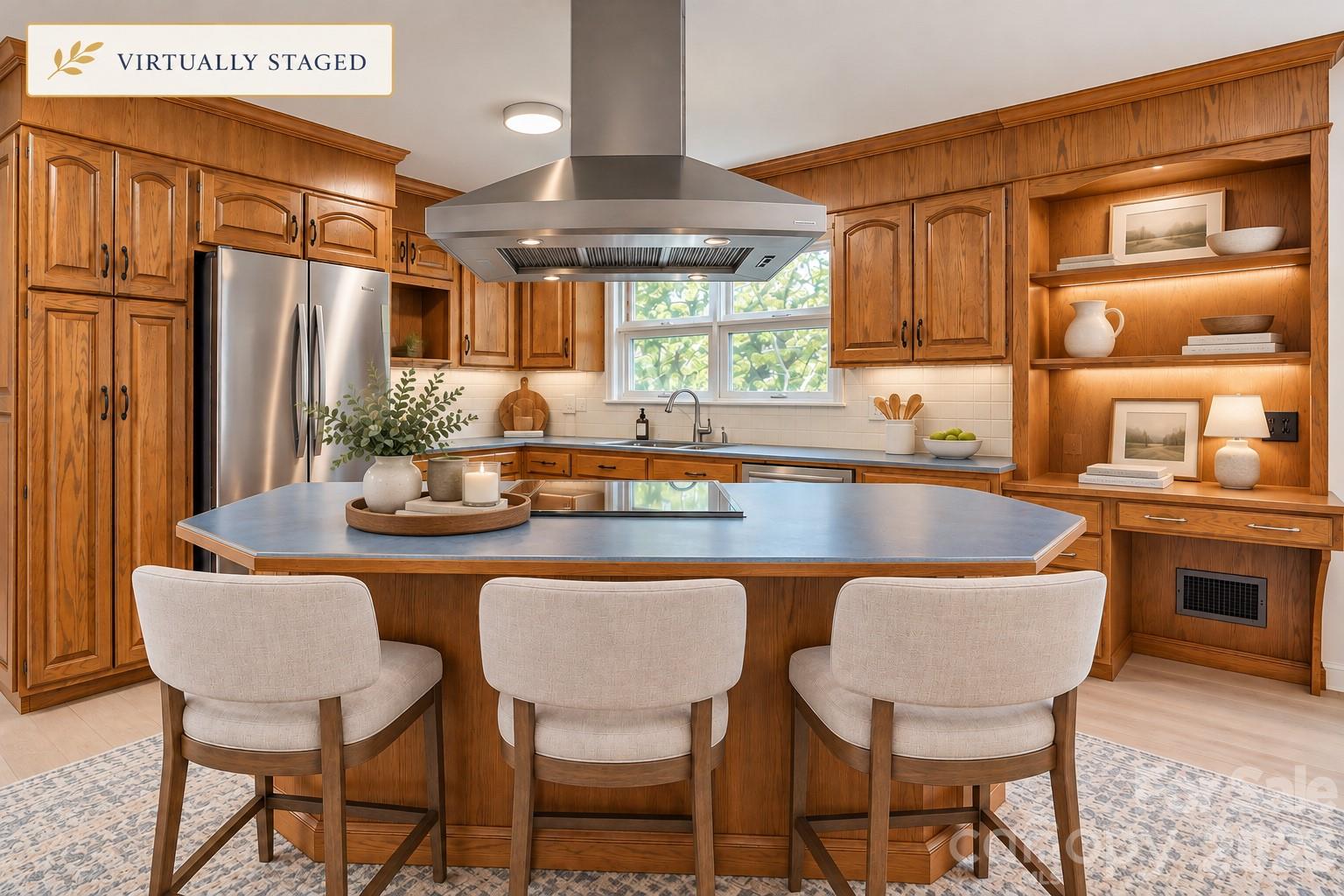 Kitchen (virtual stage) - 688 Grandview Drive NE, Concord