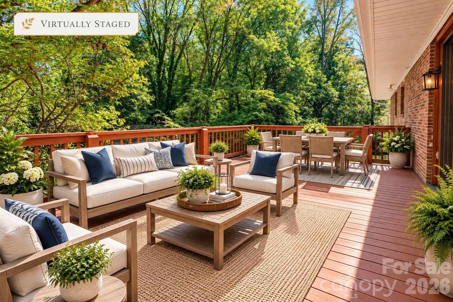 Deck (virtual stage) - 688 Grandview Drive NE, Concord