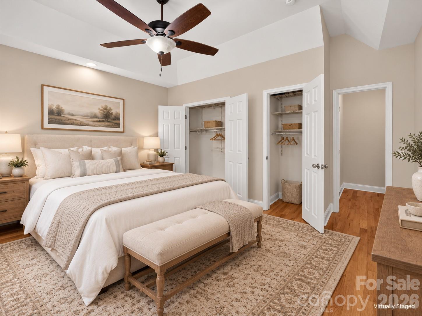 Bedroom (Virtually Staged) - 233 Florence Street, Rock Hill
