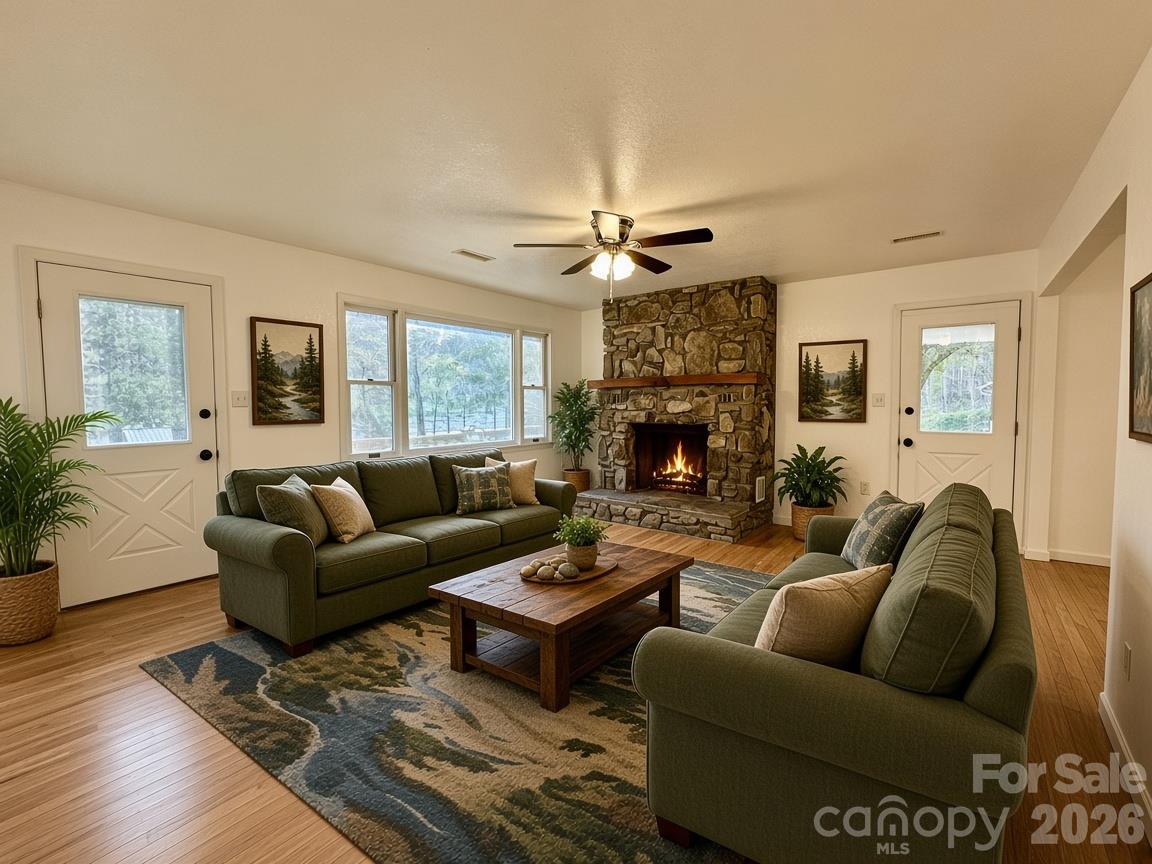 Digital Staging - to show furniture arrangement potential - 5381 State HWY 197 S Highway, Burnsville