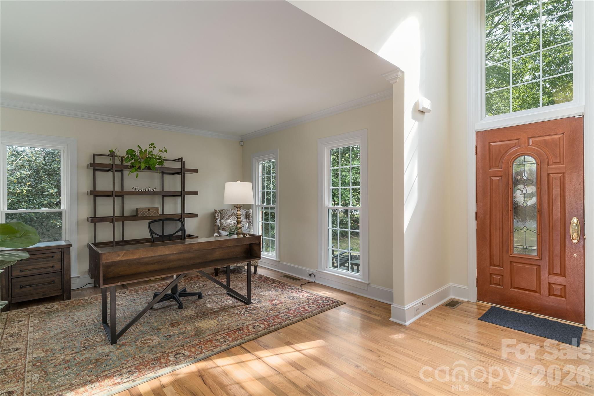 The perfect, fully-furnished Home Office with plenty of natural light - 16647 Greenfarm Road, Huntersville