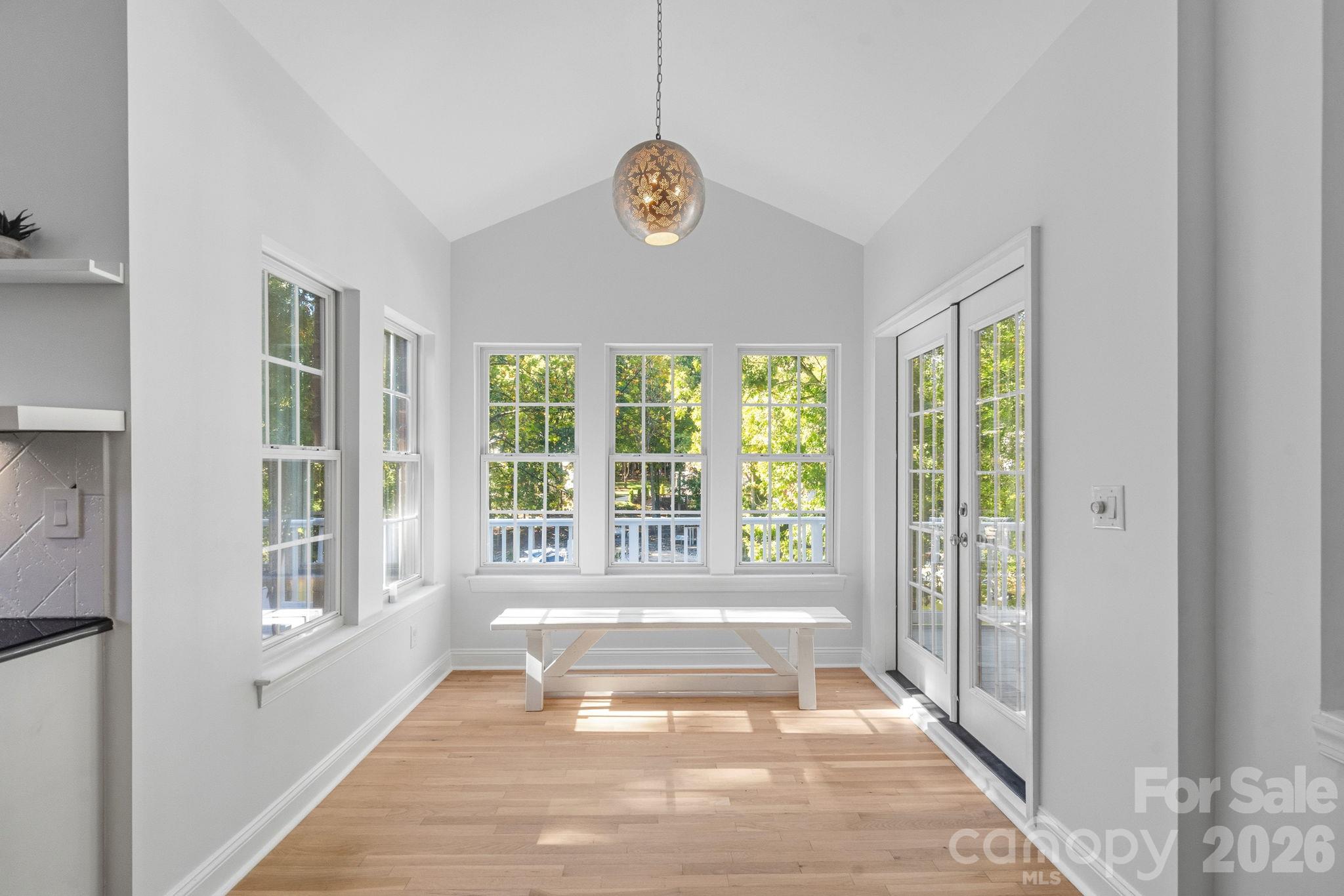 Breakfast room and French doors to outside patio - 148 Sunrise Circle, Mooresville