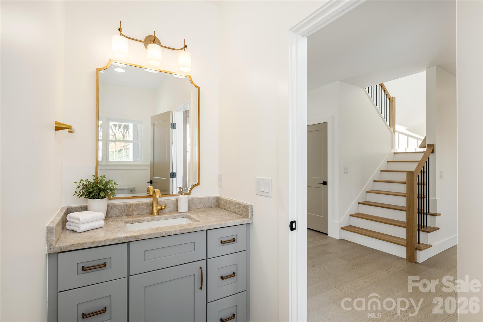 Half bath on main level - 159 Meadow Breeze Road, Arden