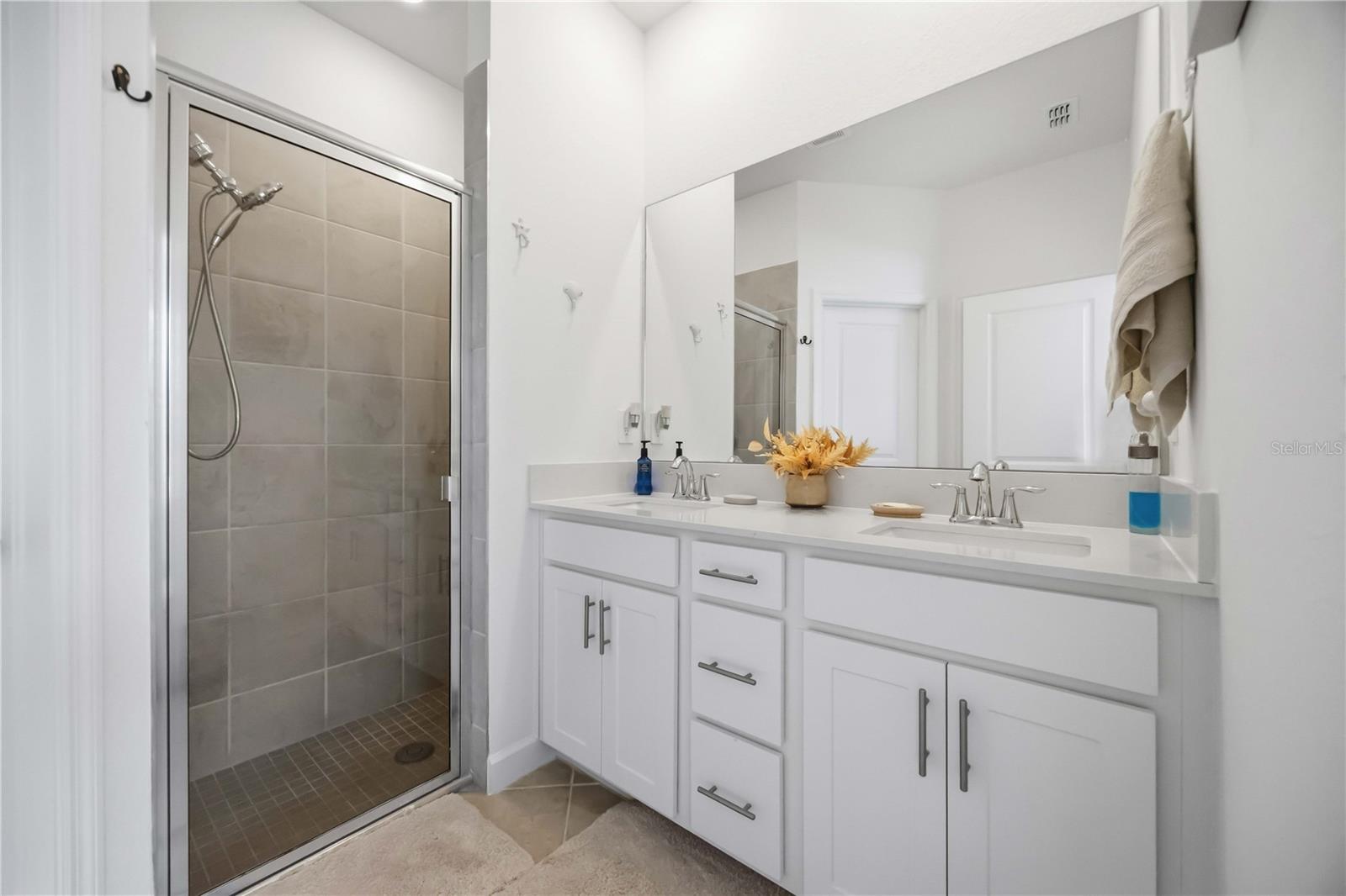Walk in tiled shower - 8592 SEASALT LOOP, ENGLEWOOD