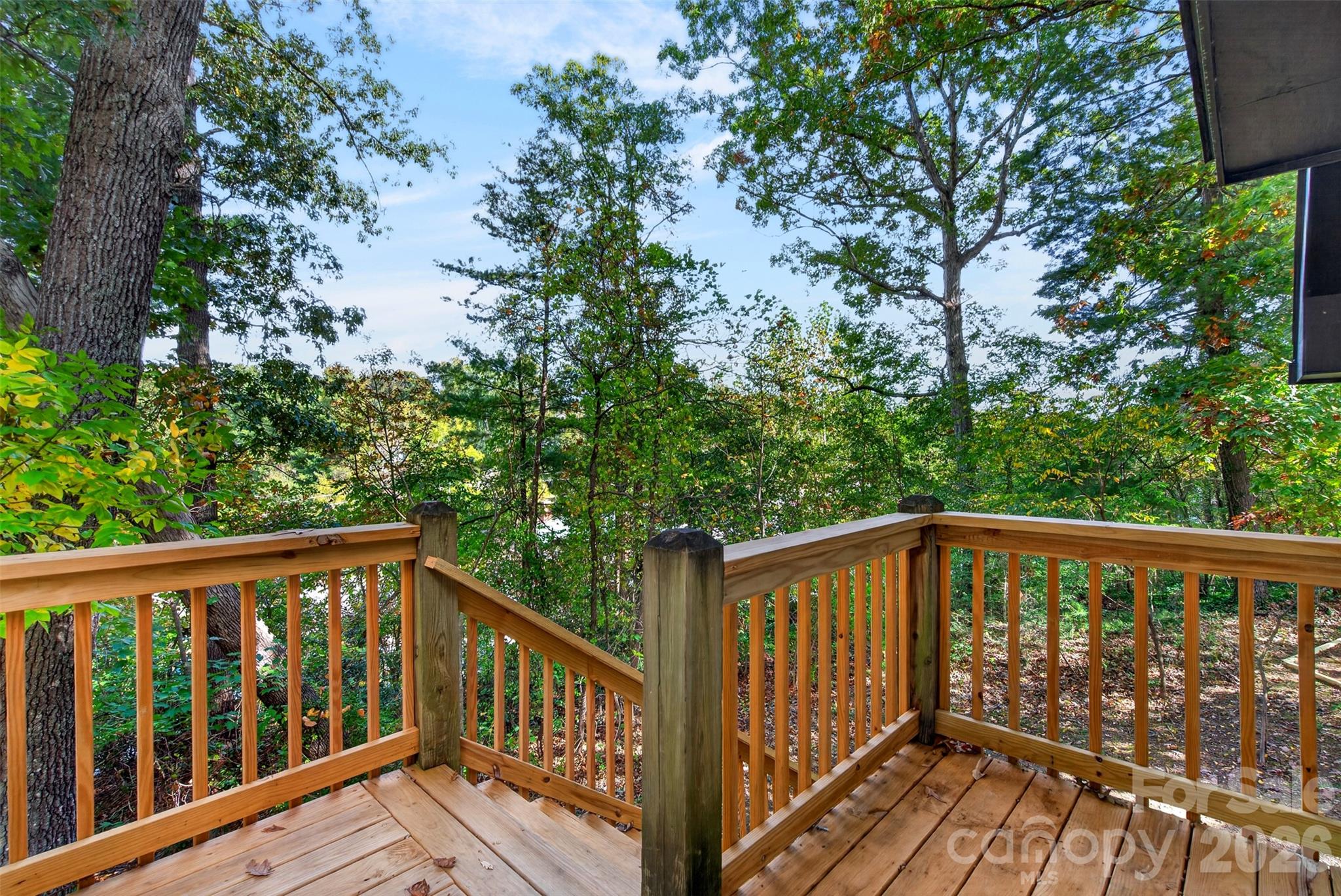 Deck off of the main floor - 56 Pine Cone Drive, Asheville