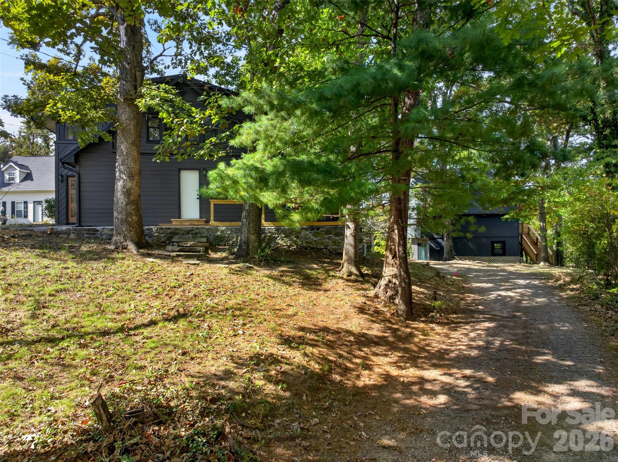 Each home has it's own driveway - 64 and 56 Pine Cone Drive, Asheville