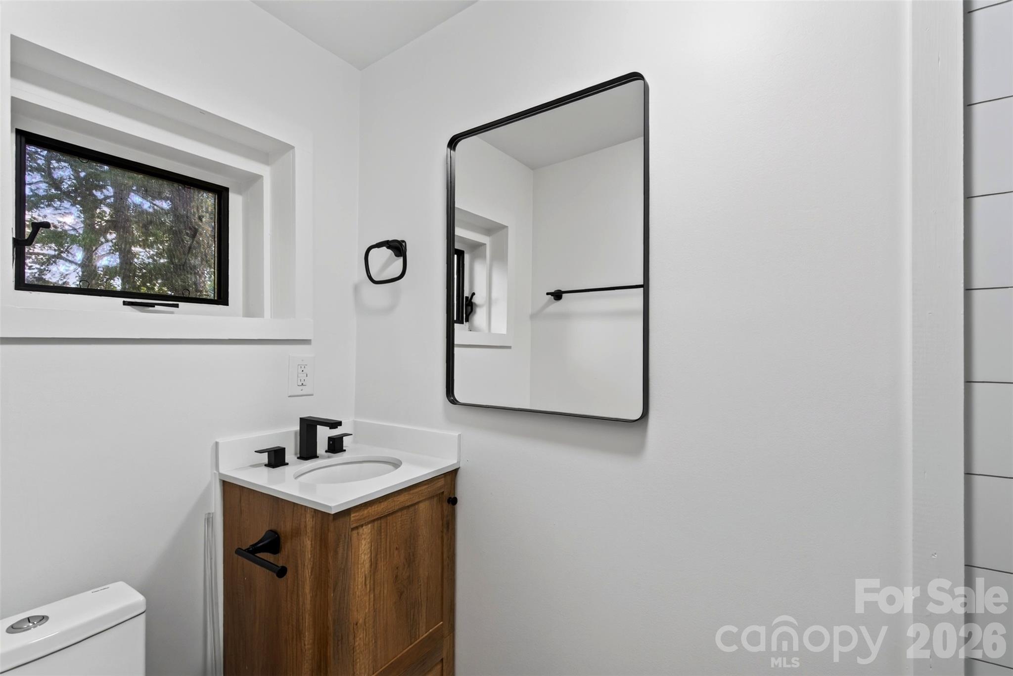 En-suite updated bathroom downstairs - 64 and 56 Pine Cone Drive, Asheville