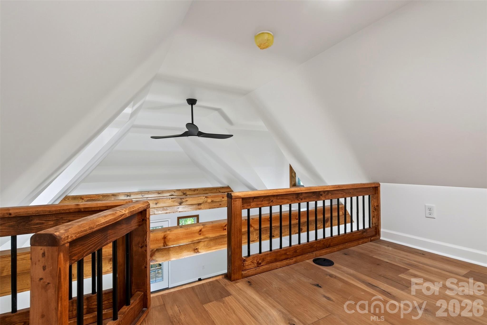 Every inch of space was used including this loft above the living room. - 64 and 56 Pine Cone Drive, Asheville