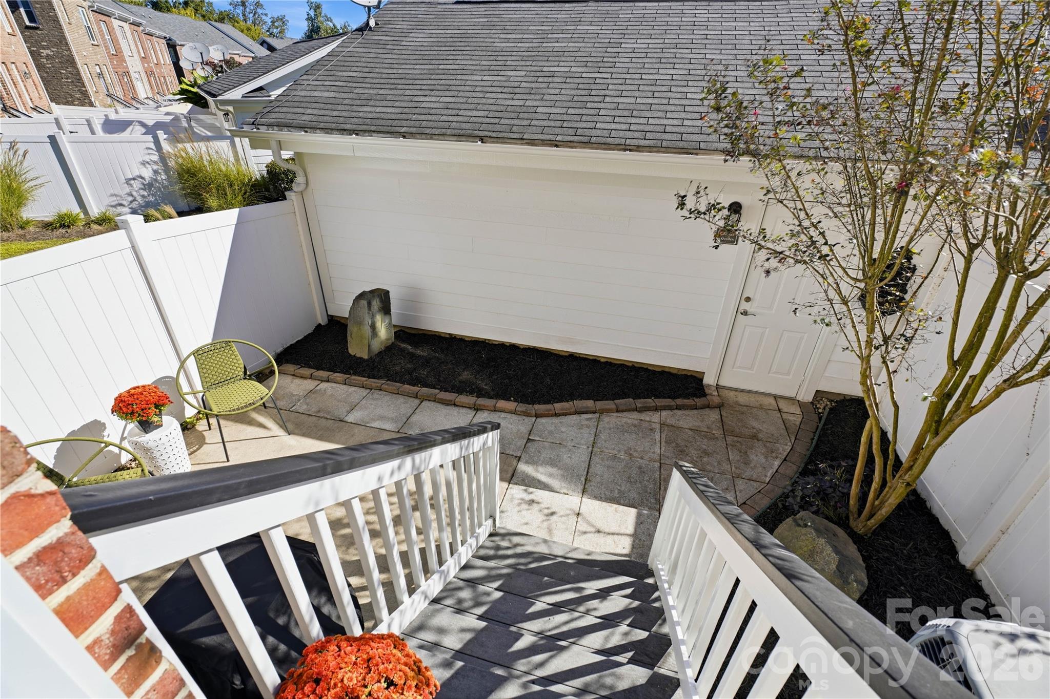 Stairs to patio and garage - 16918 Summers Walk Boulevard, Davidson
