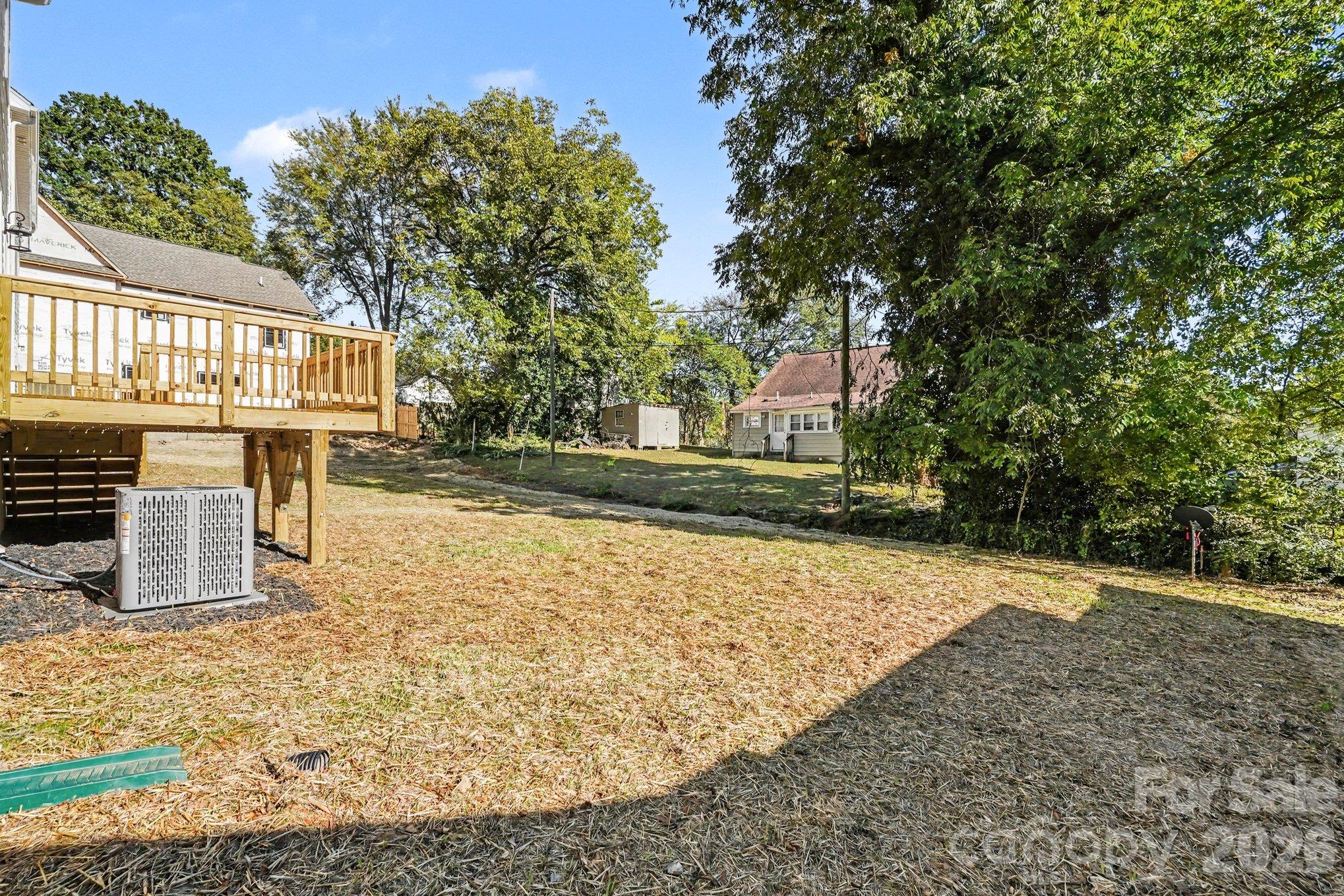 Back yard view. - 125 Buffalo Avenue NW, Concord