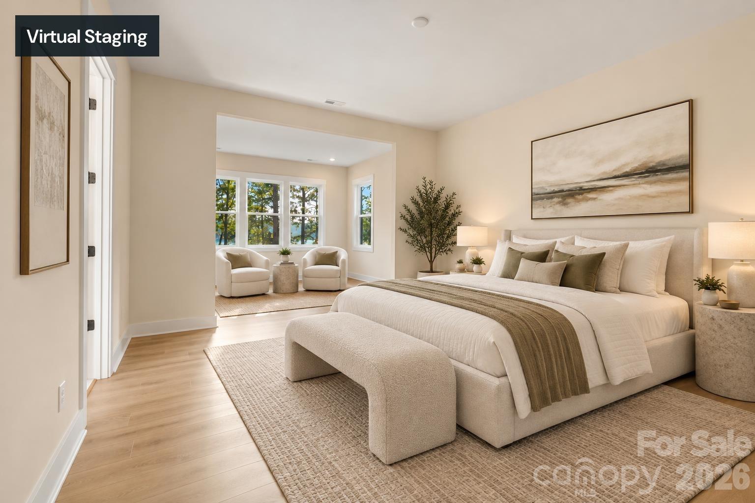 Virtually staged second primary suite. - 4531 Splash Trail, Sherrills Ford
