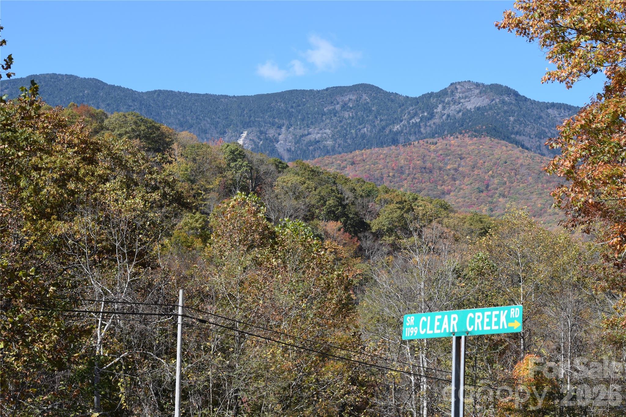 View from the intersection of NC-80 and Clear Creek Rd - TBD Clear Creek Road, Burnsville
