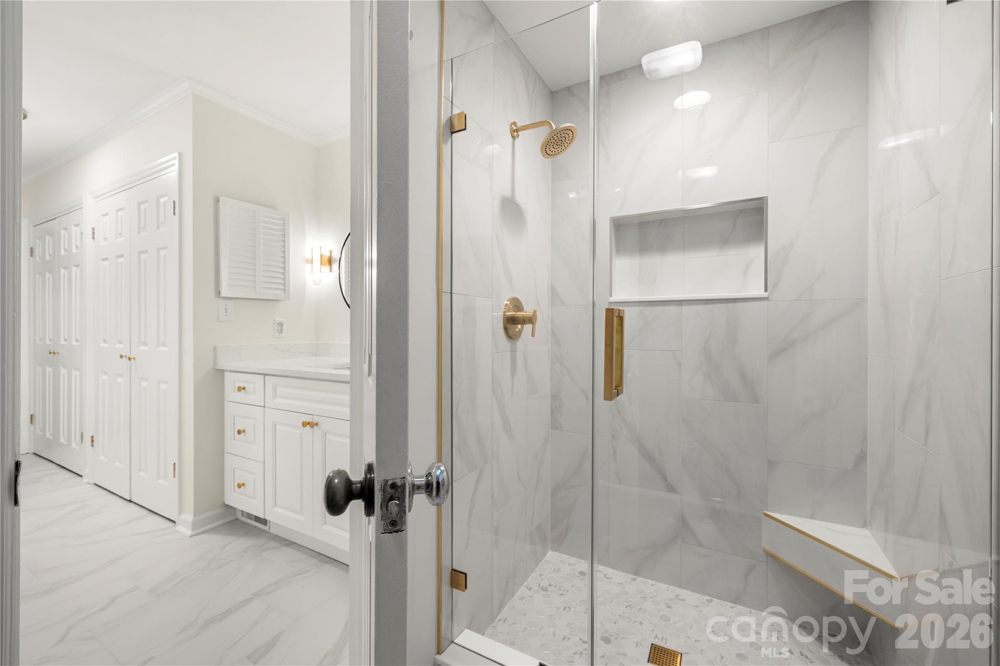 Brand new primary bathroom! - 6 Oakwood Court, Clover