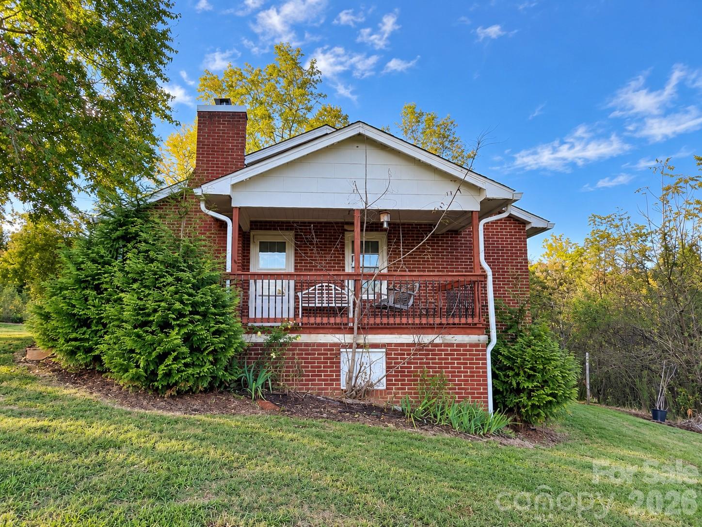 Side porch/Side entry - 683 McDaniel Road, Lake Lure