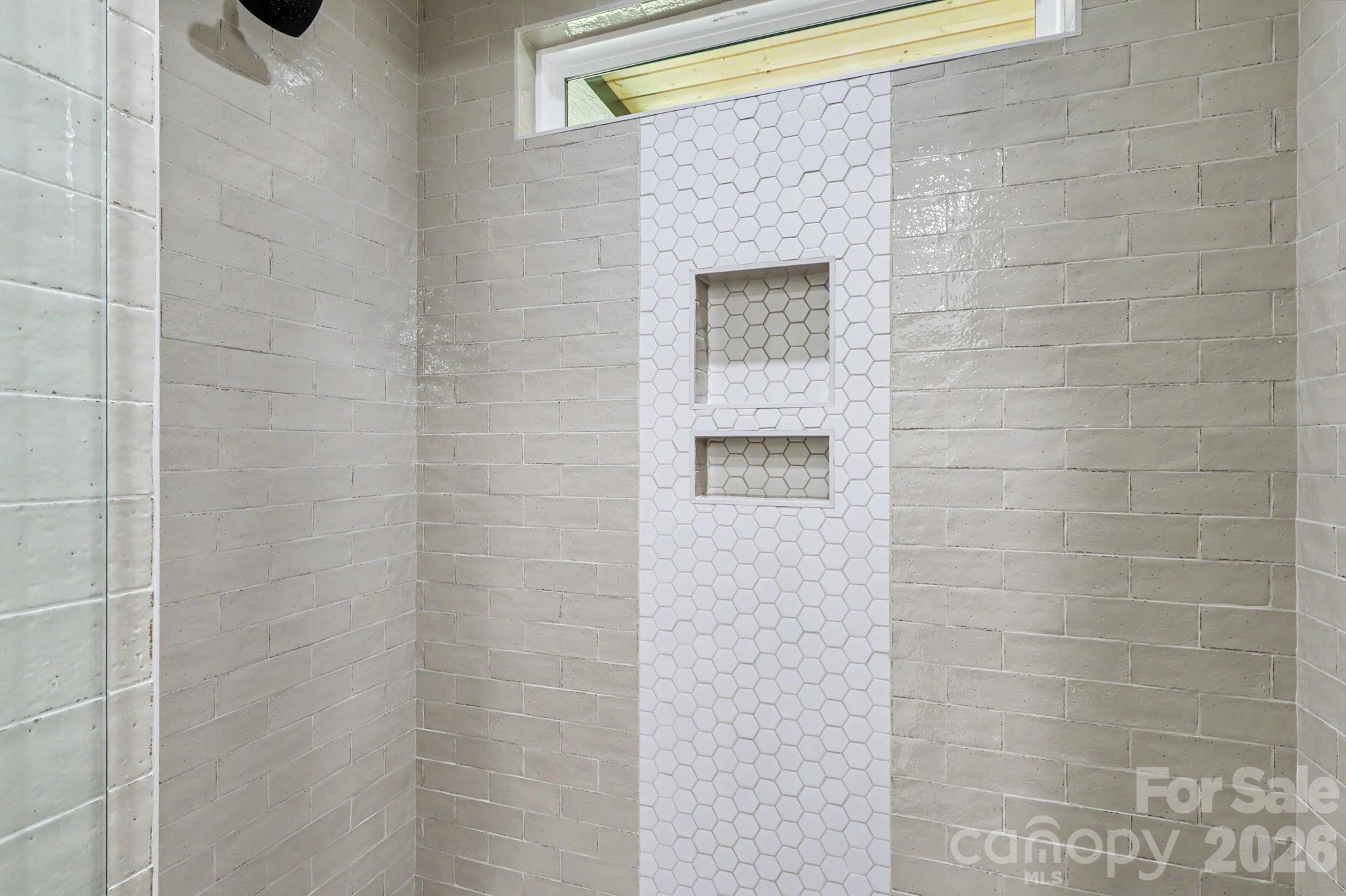 Custom tile shower in primary - 2121 Woodhurst Lane, Albemarle