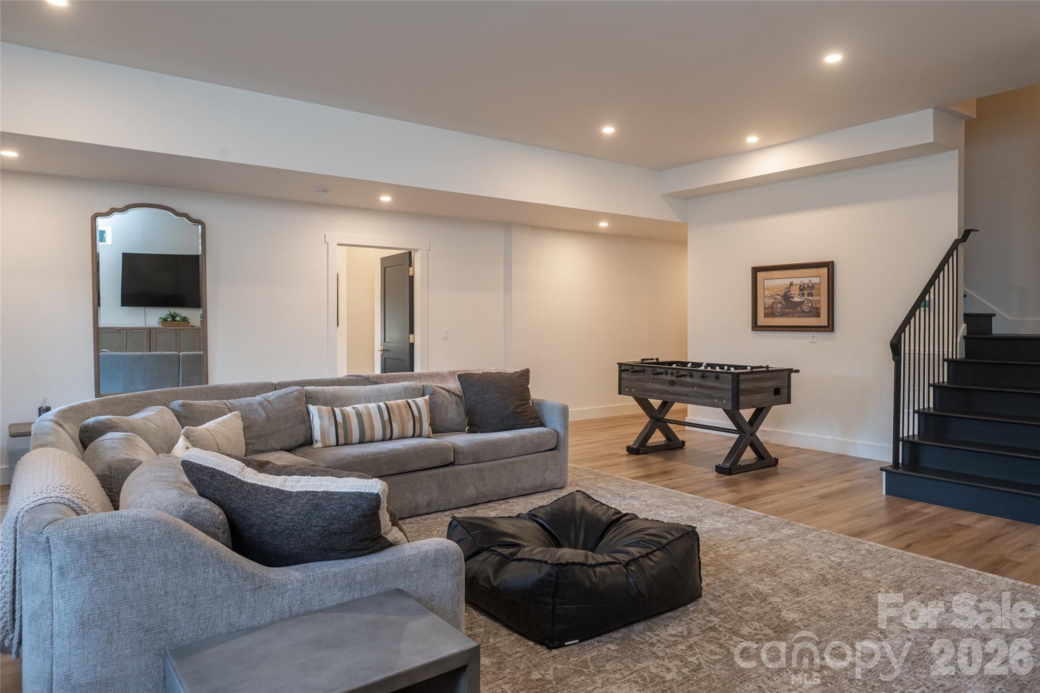 Lower level family room - 125 Carolina Lily Lane, Asheville