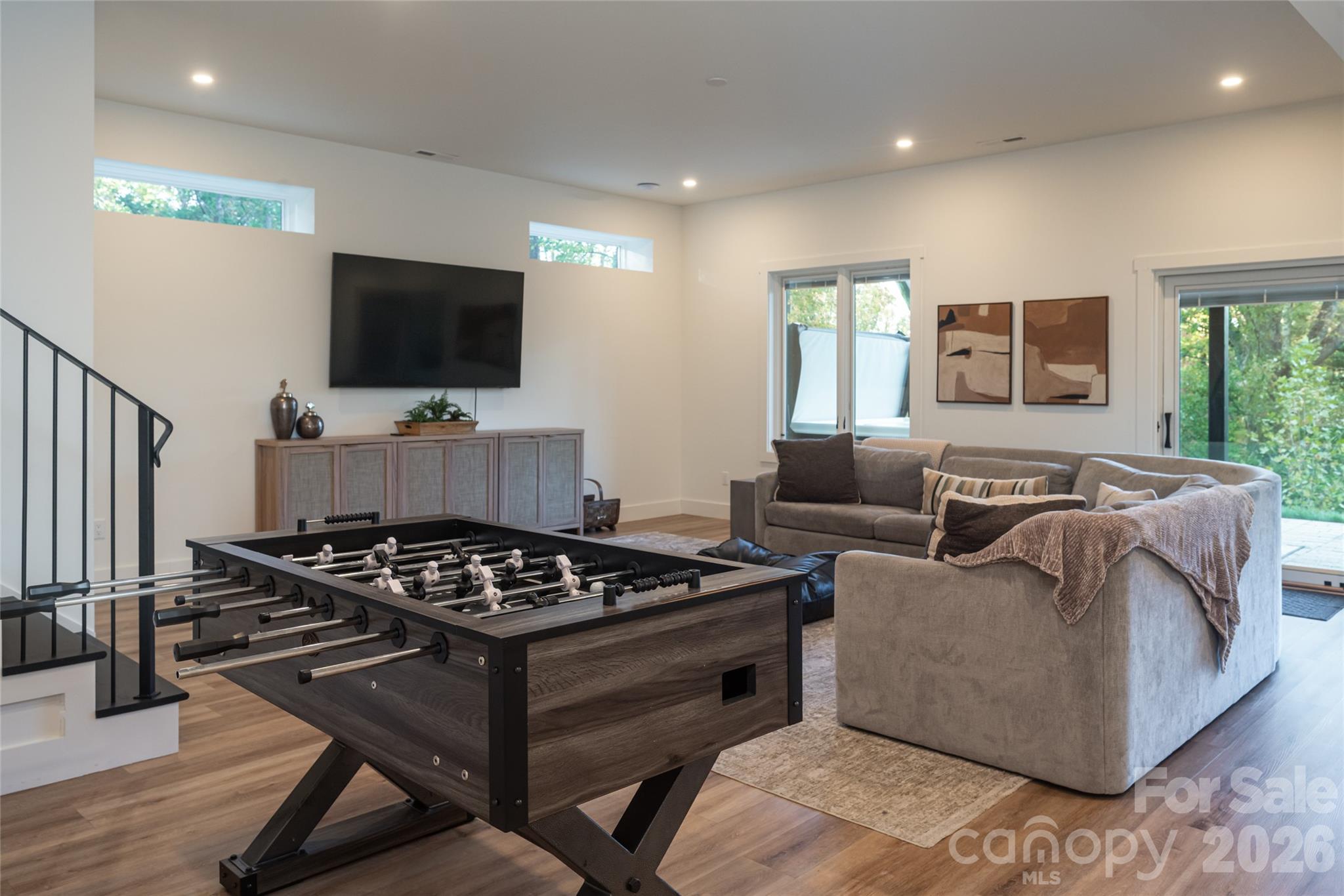 Lower level family room - 125 Carolina Lily Lane, Asheville