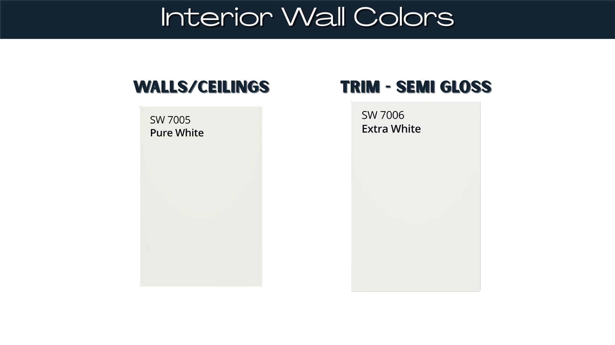 Interior color selections - 255 Booker Washington Street, Rock Hill