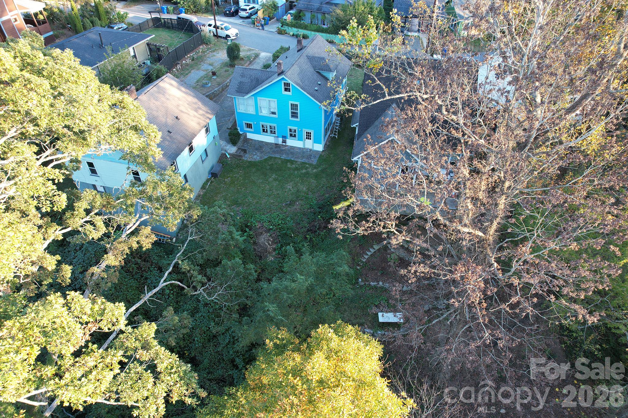 Green space behind the homes - 198 & 200 Courtland Place, Asheville