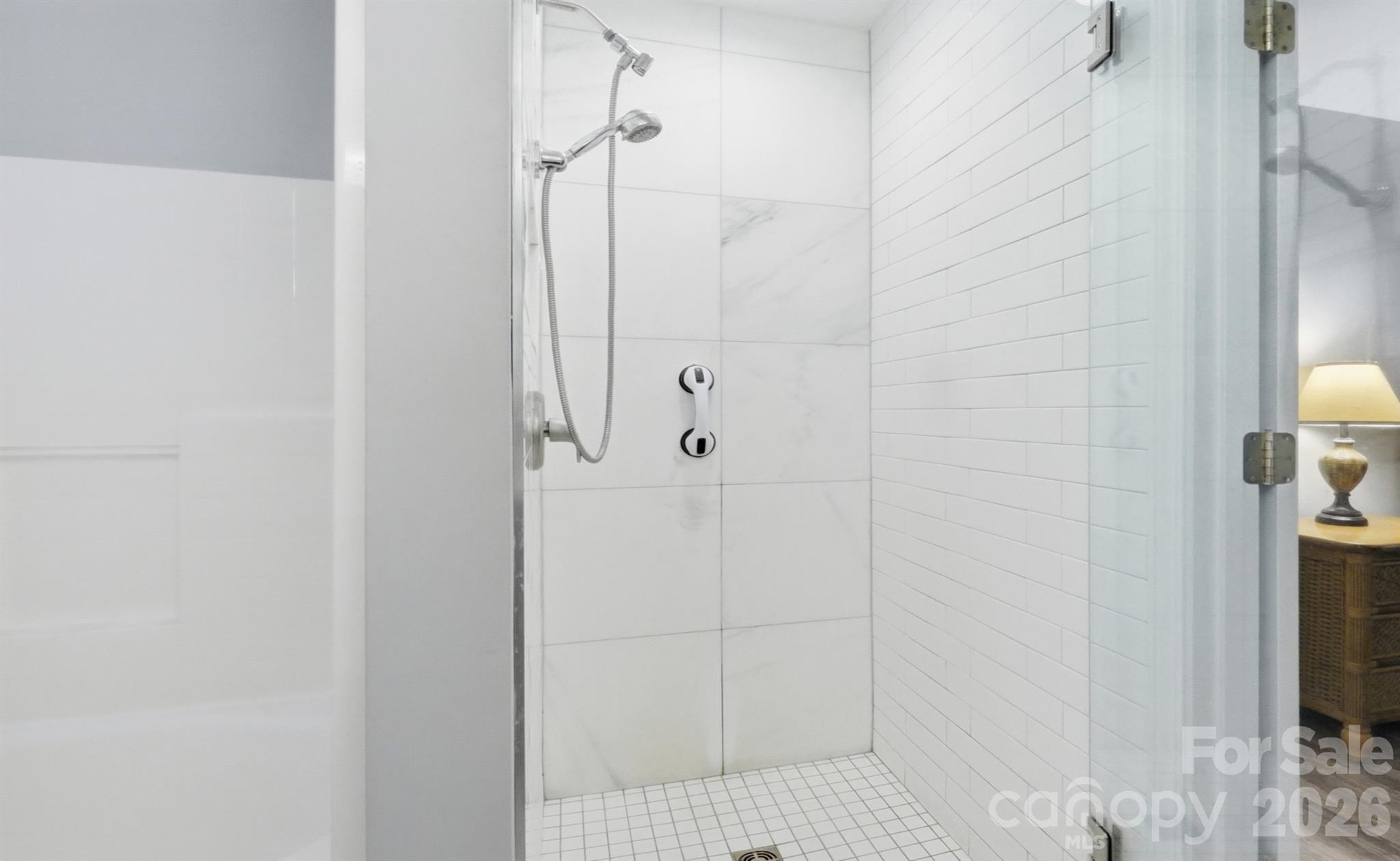 Large Tiled Shower - 8610 Lochinvar Drive, Charlotte