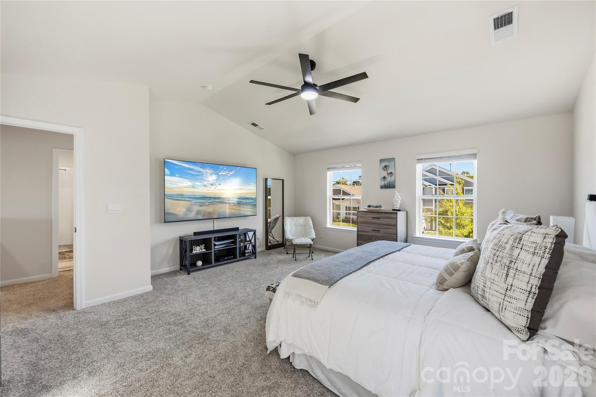 Upper level- generous primary suite. - 9022 Poquoson Drive, Gastonia