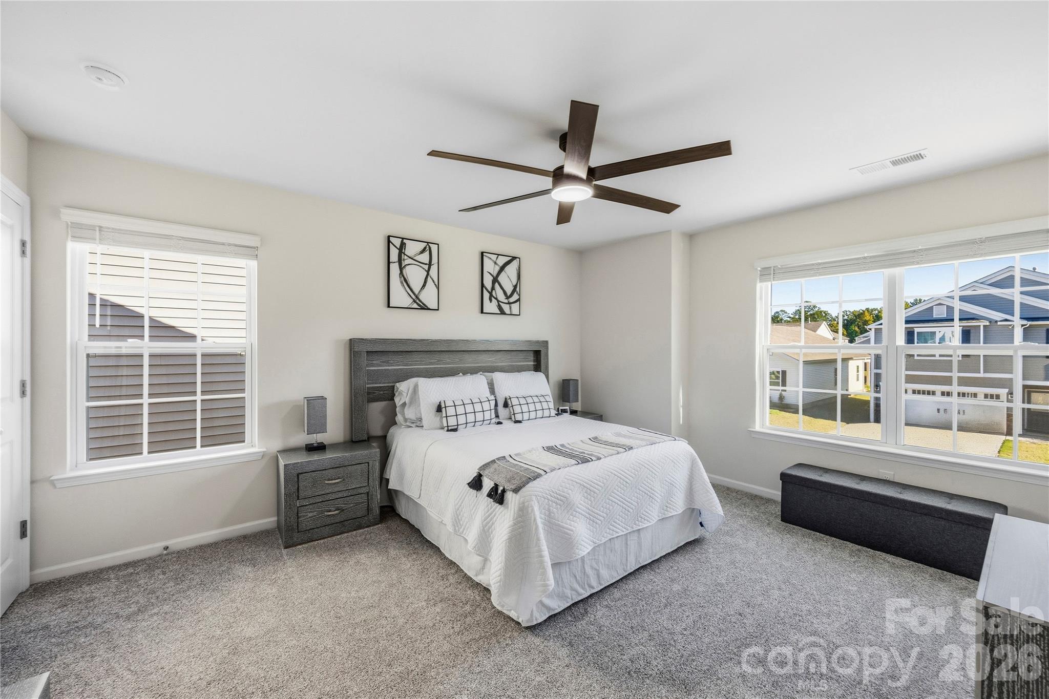 Upper level- plenty of natural light in bedroom #2. - 9022 Poquoson Drive, Gastonia