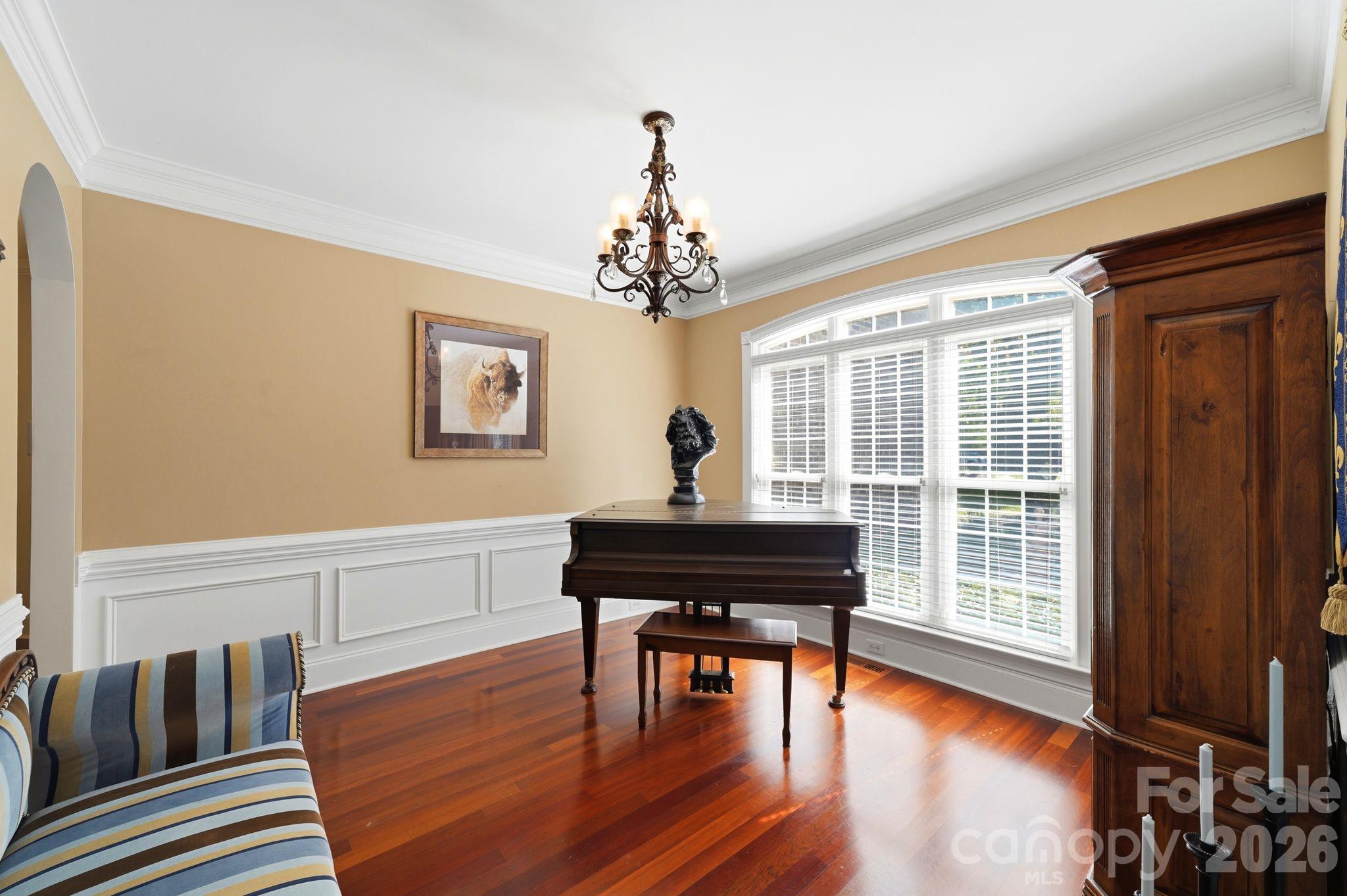 Formal dining room looking out picture window - 4585 Webbs Chapel Church Drive, Denver