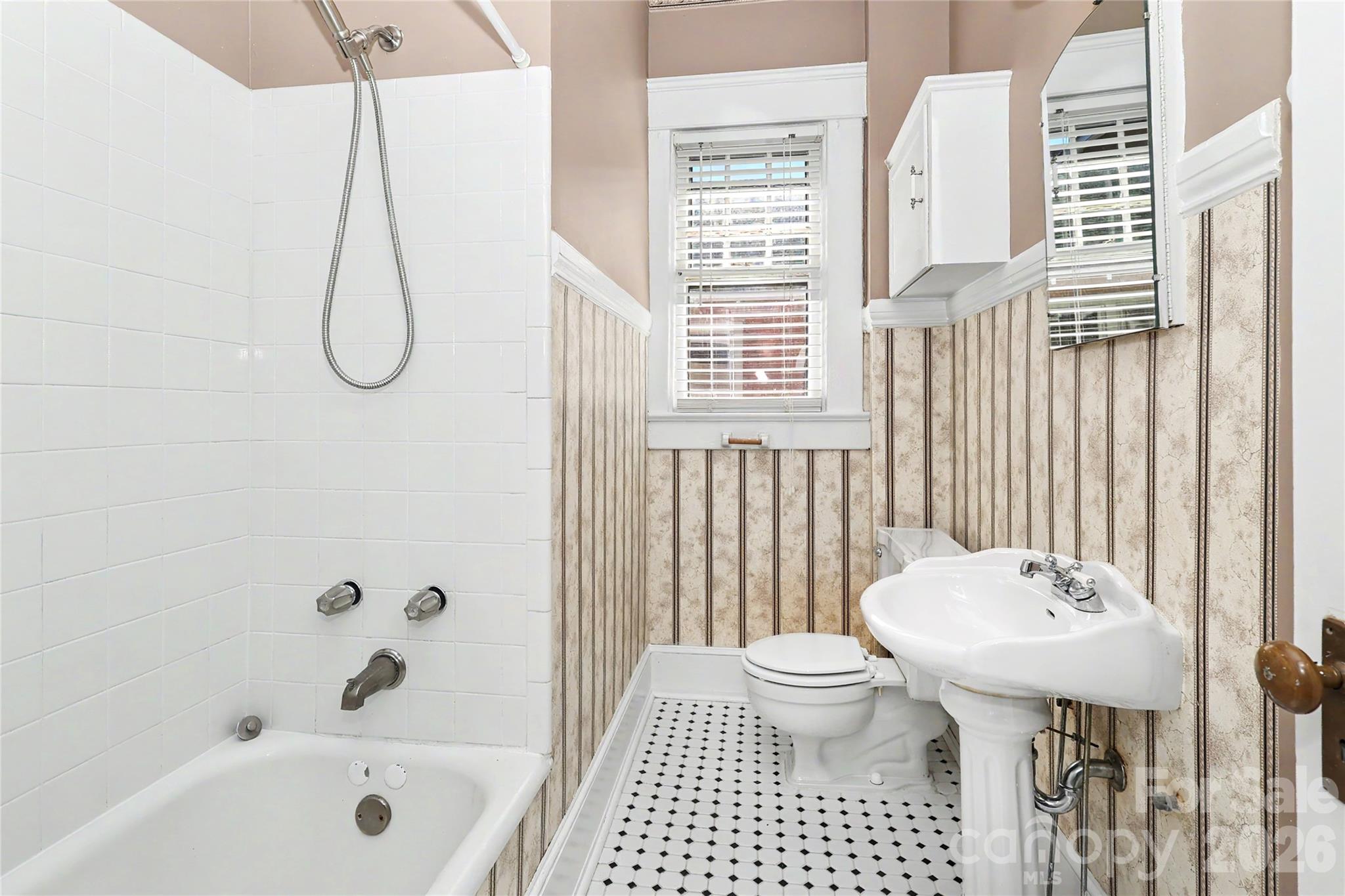 Full bath- located in hall - 1933 Park Road, Charlotte