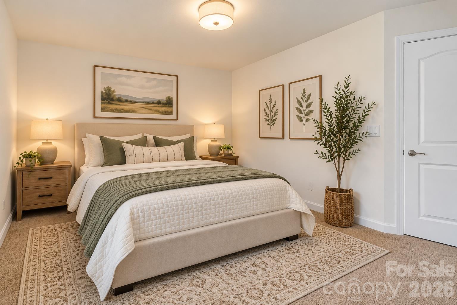 AI-generated photo. Guest room or second bedroom. - 201 Taylors Creek Street, Mount Holly