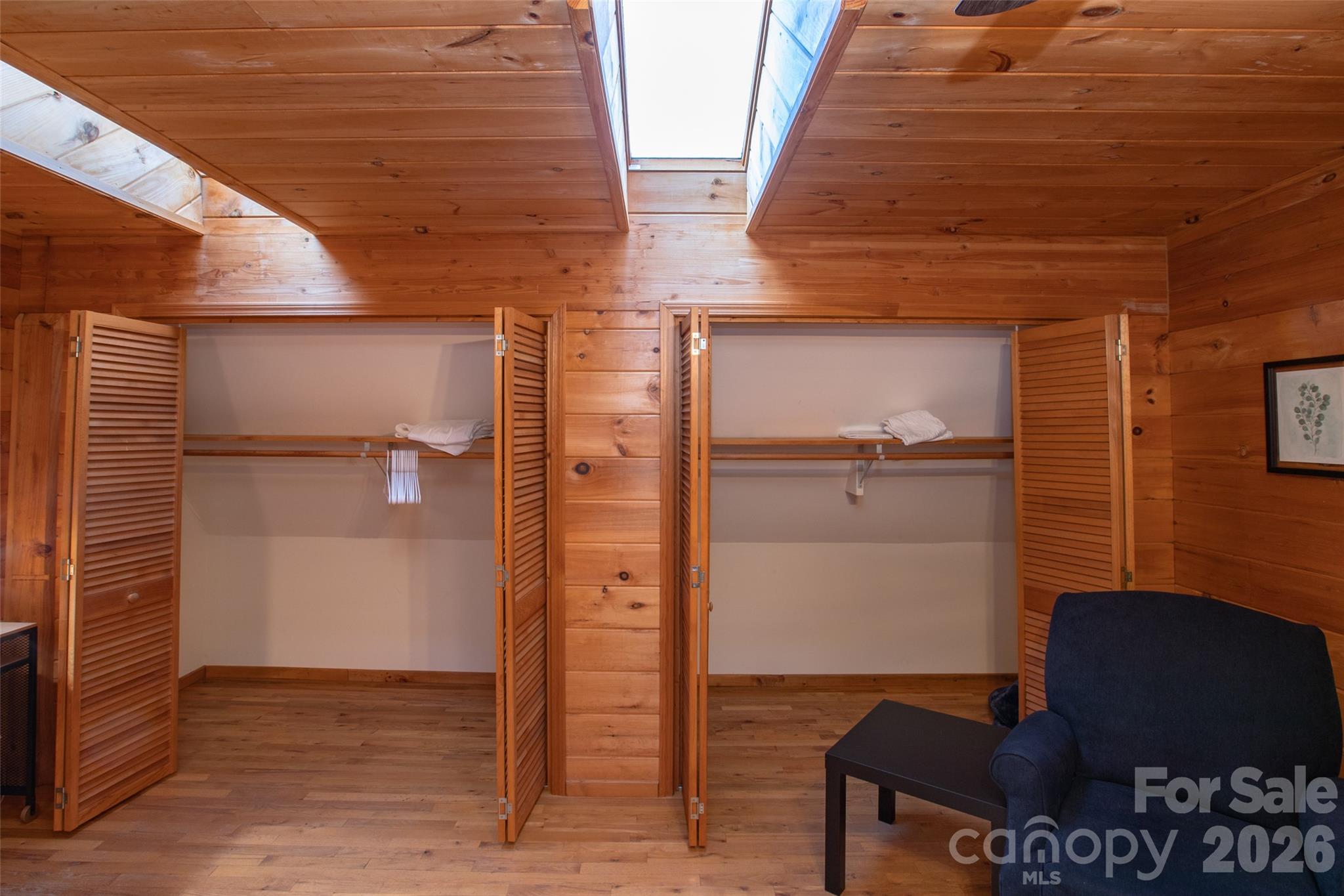 Primary Bedroom Closets - 2311 Old Mountain Road, Mars Hill